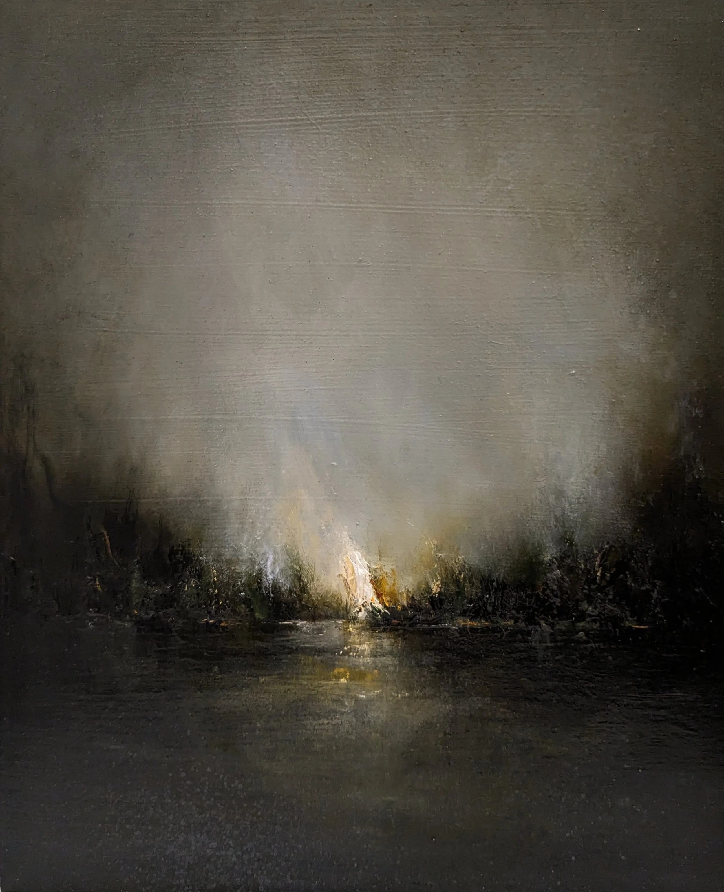 Horseshoe Falls, oil on board, 25 x 30cm