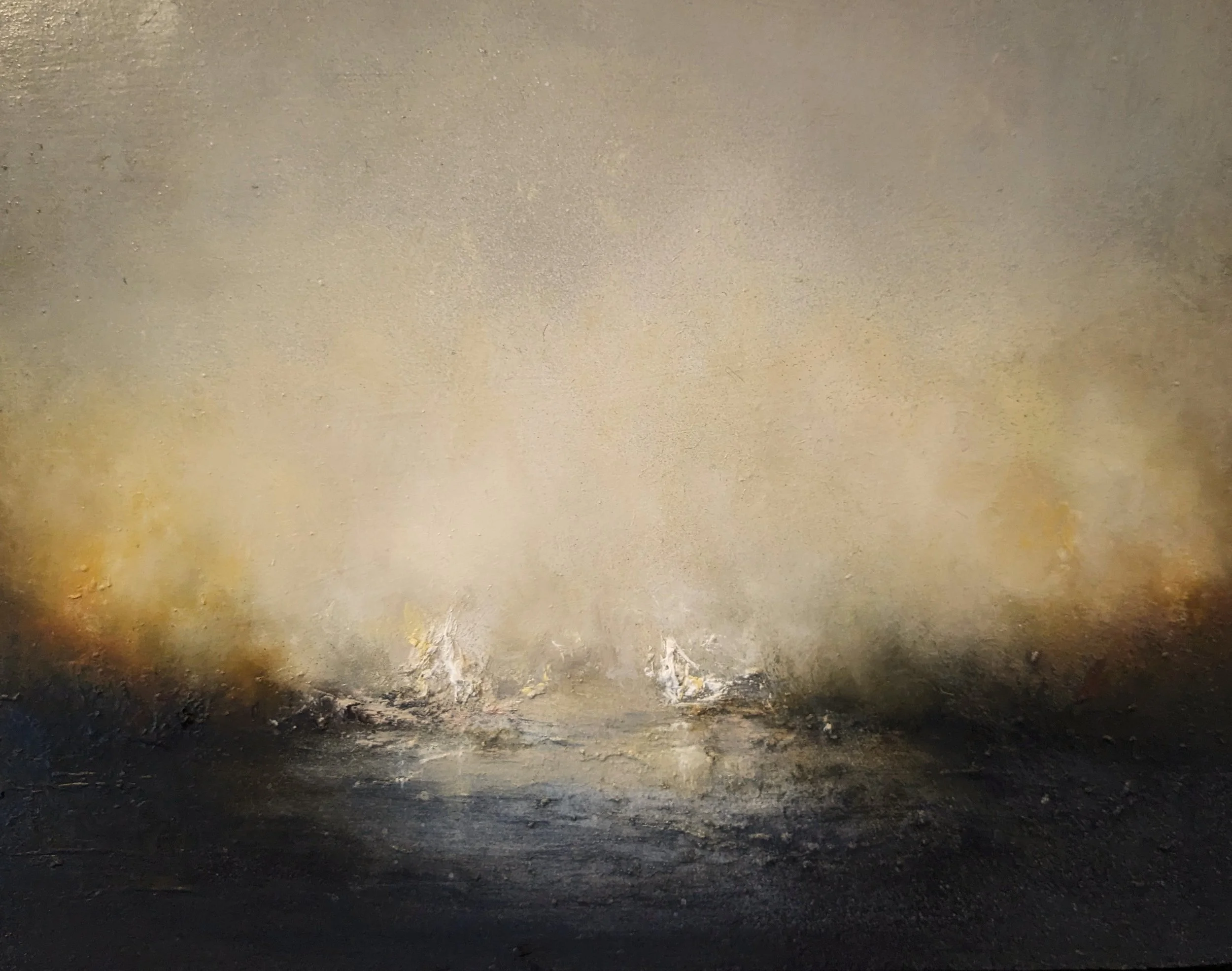 Lake, oil on board, 30 x 25cm