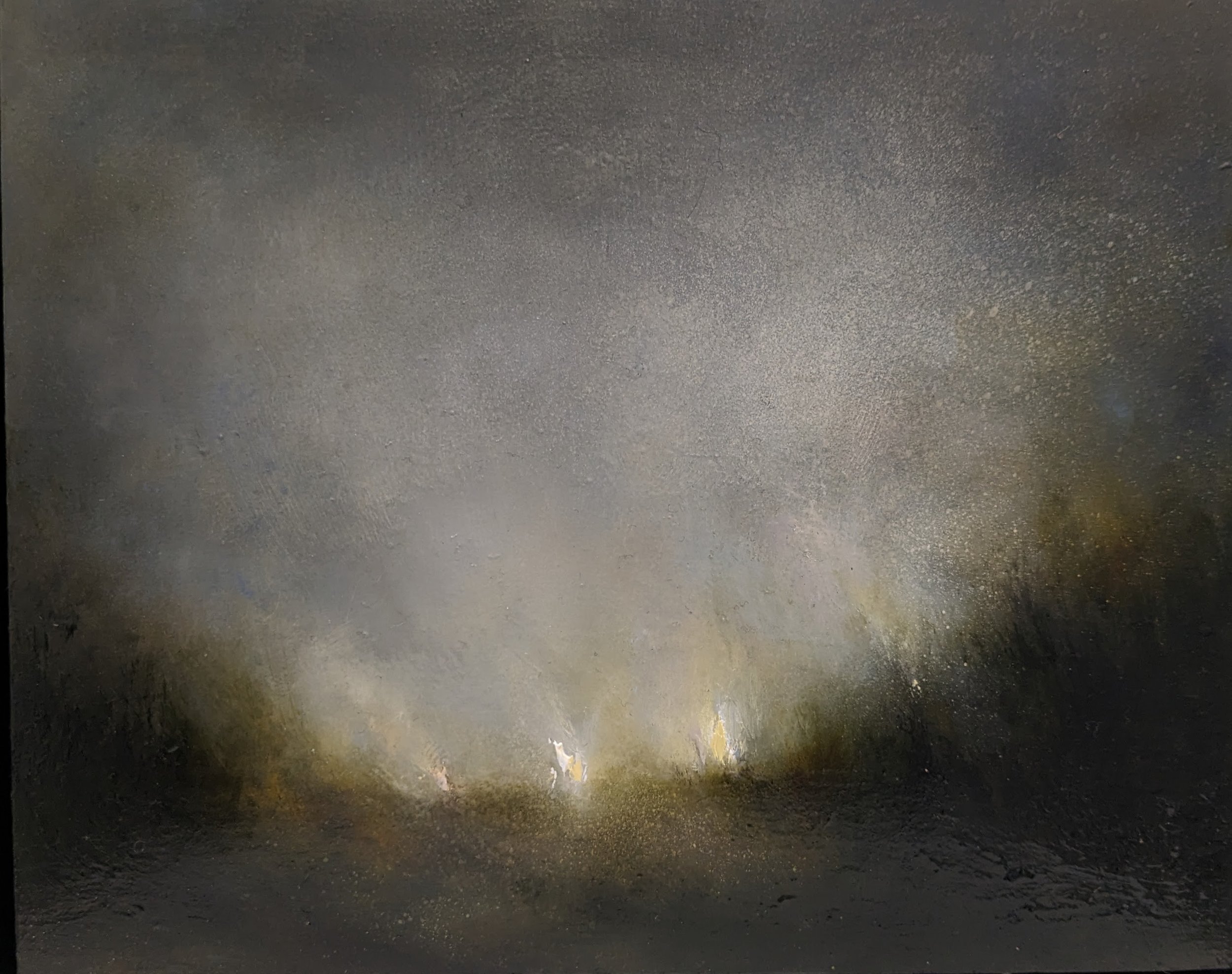 Clearing, oil on board, 25 x 20cm