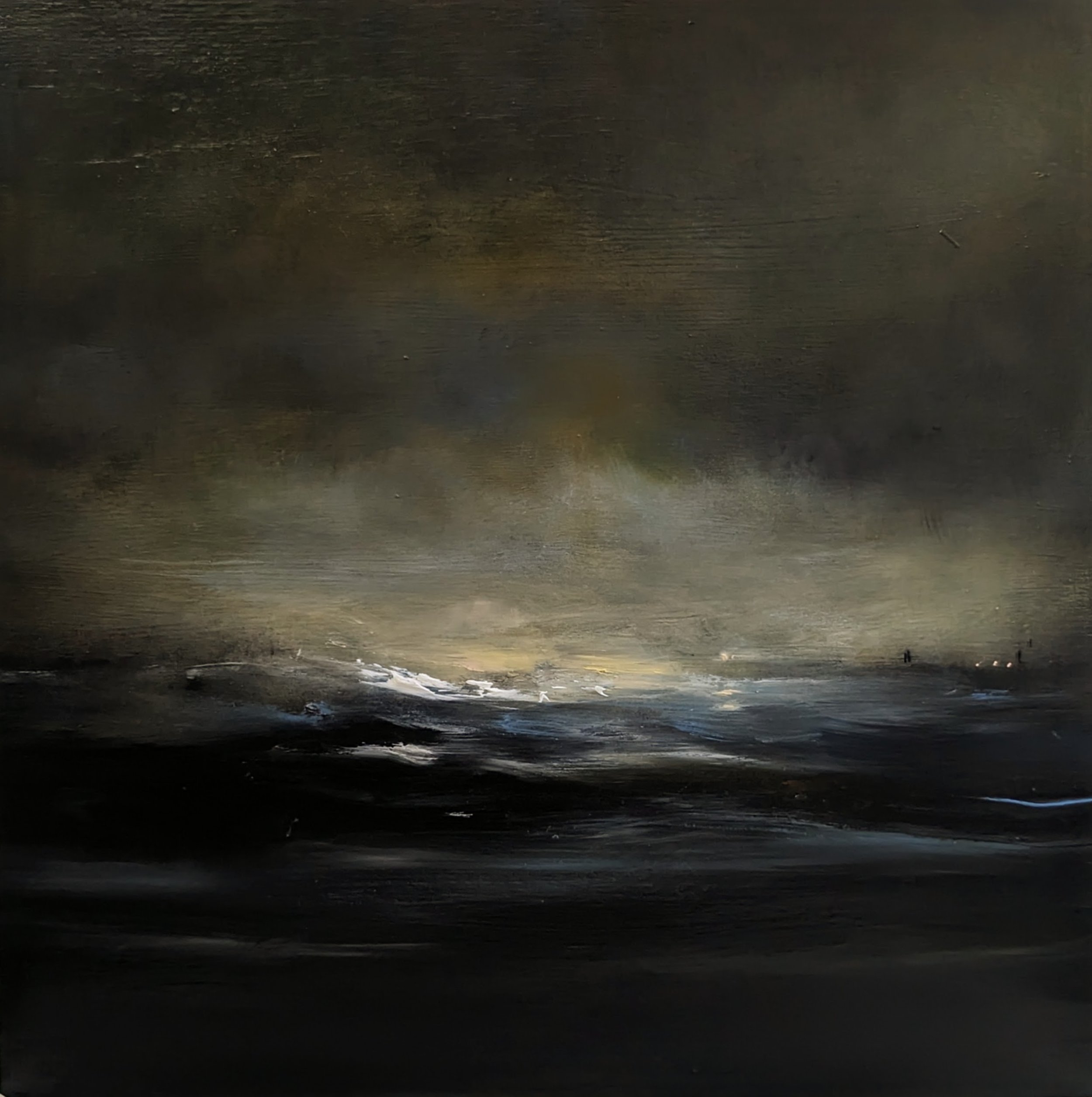 Little seascape, oil on board 30 x 30cm