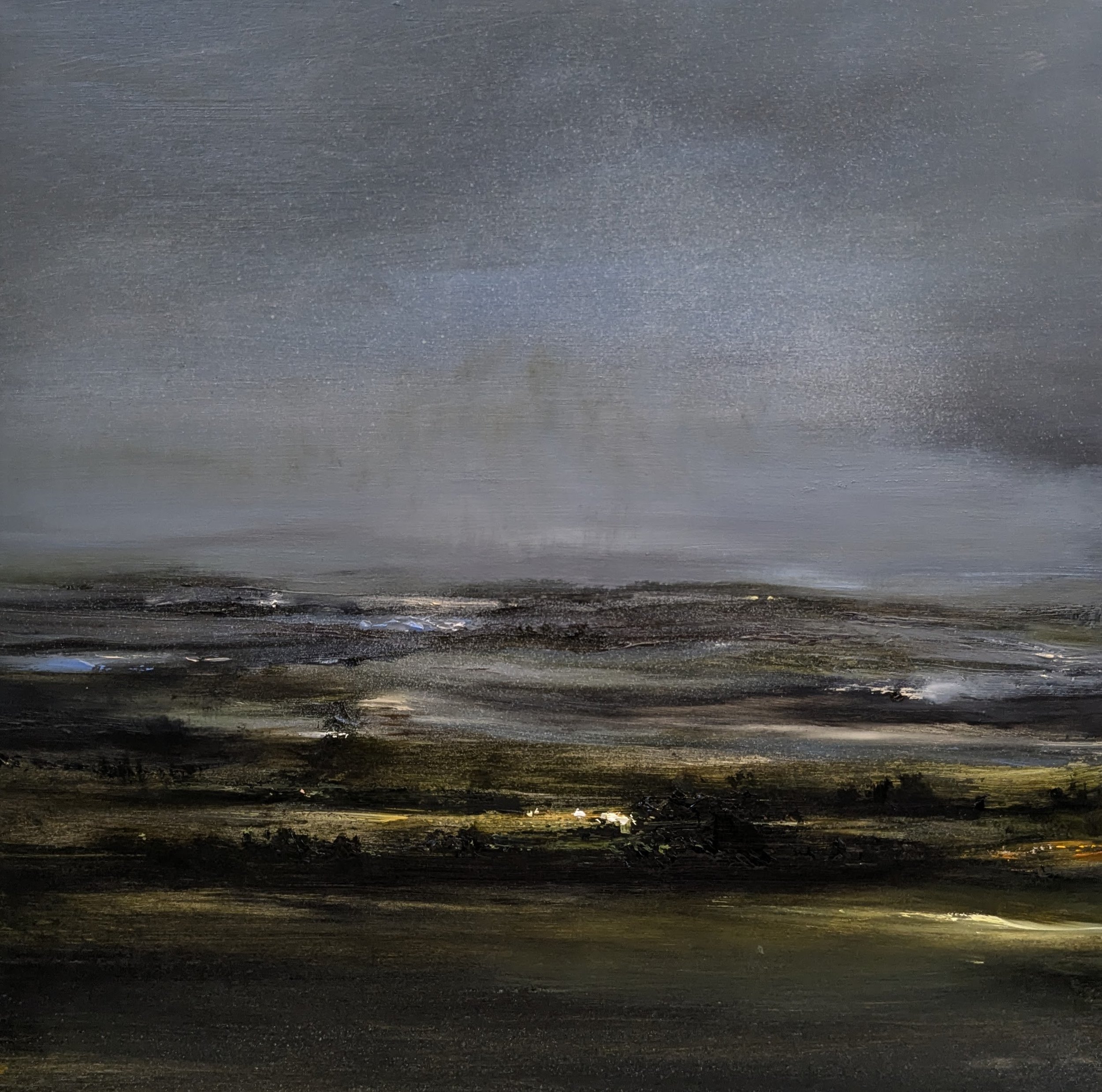 Dusk, oil on board 30 x 30cm