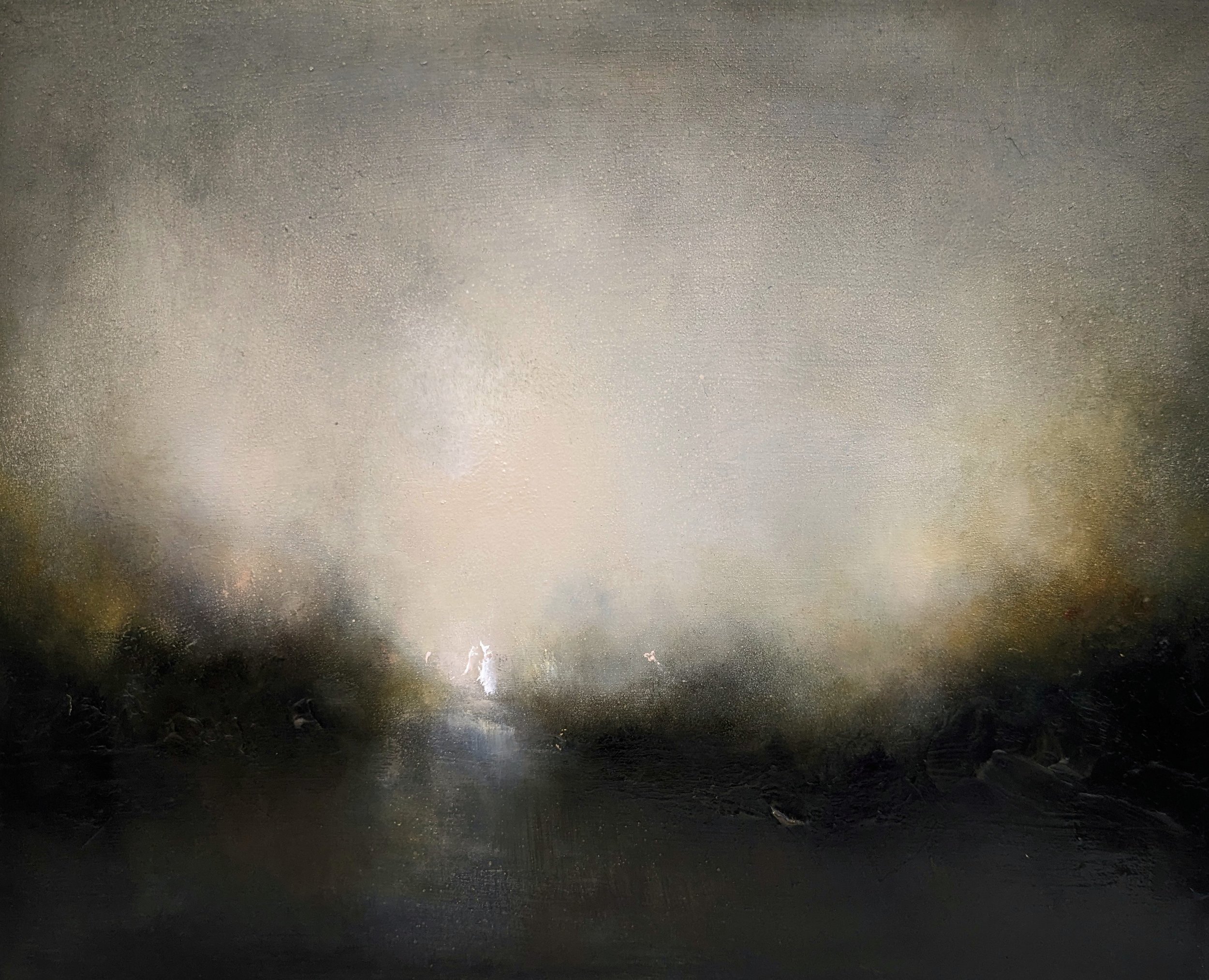 White Light, oil on board 30 x 25cm