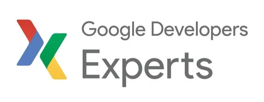 Google Developers Experts logo with stylized X and text
