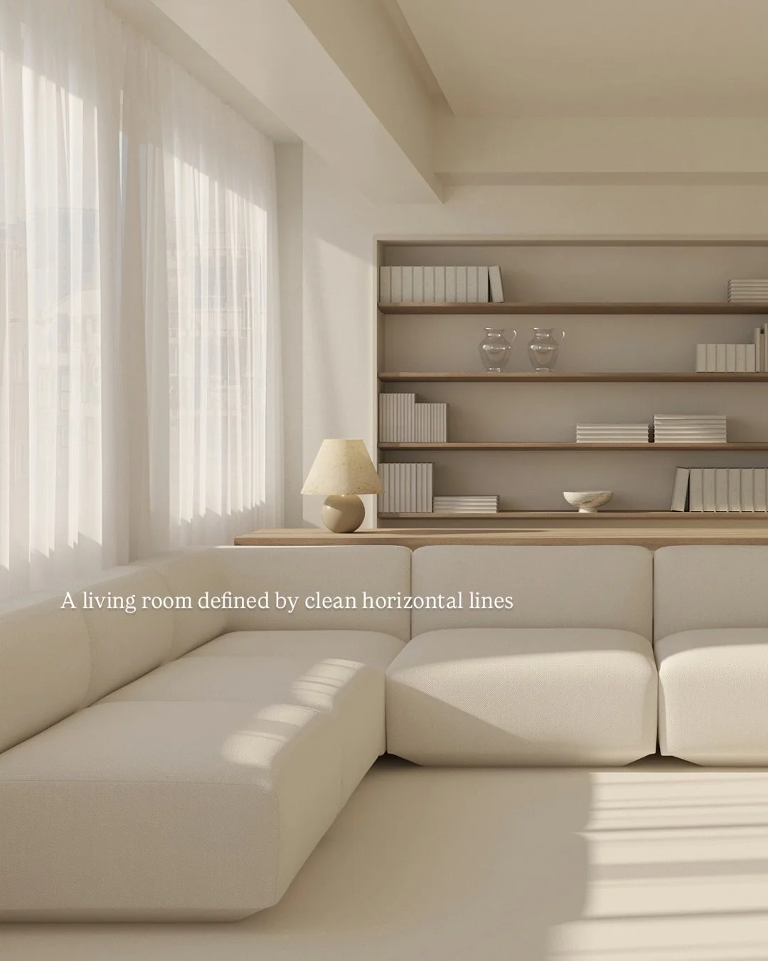 In this project, bright, open spaces with soft tones and horizontal lines are balanced by darker, more intimate ones 🤎 a calm contrast between what feels spacious and what feels cozy.

#himeraestudio #interi&oslash;rdesign #warmminimalism #calmspace