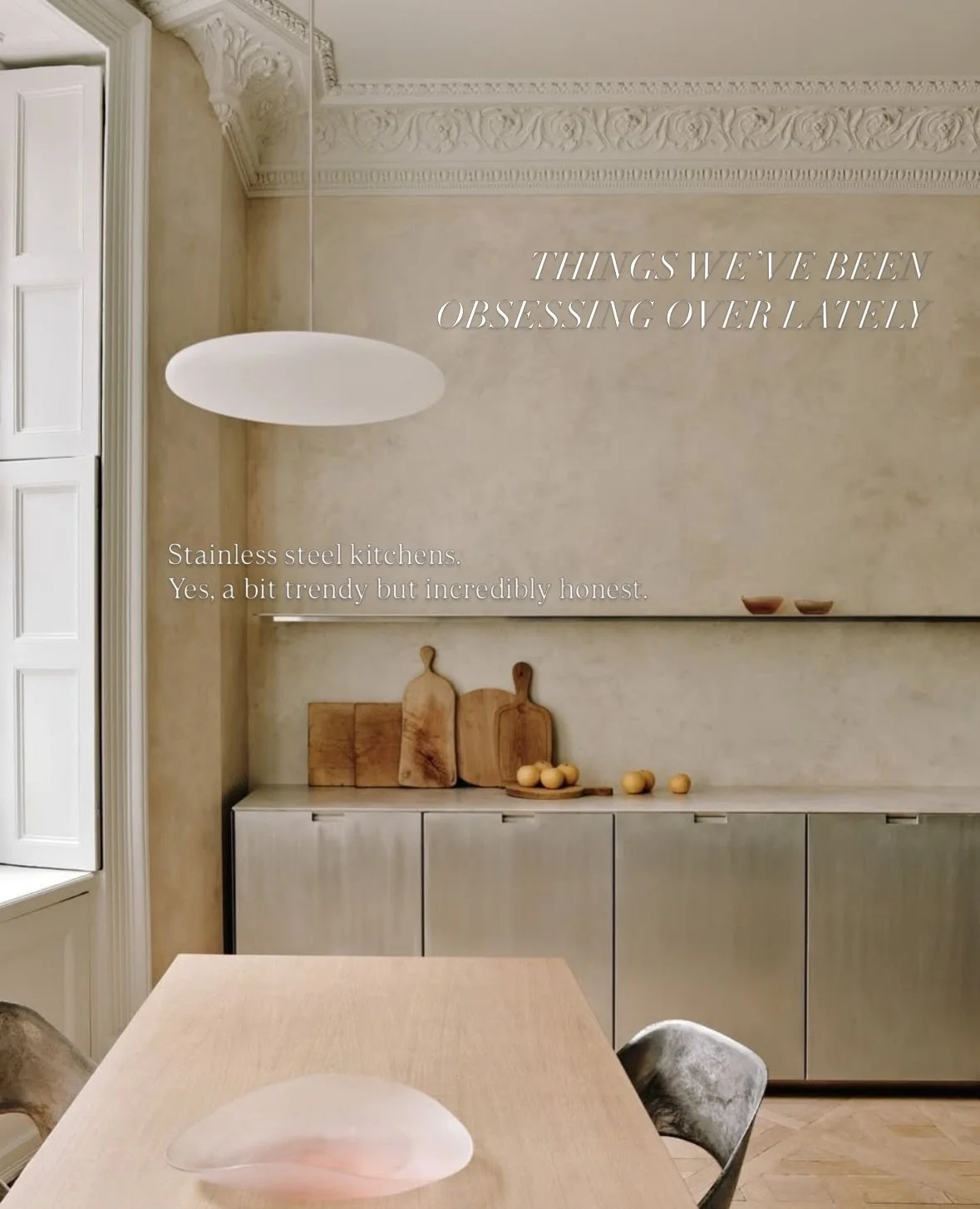 Some weeks we share more, some weeks we&rsquo;re just deep in the work 🤍🥹 Lately, these are the details we keep coming back to. Materials, proportions, textures that feel honest and timeless.

From greige woodwork to stainless steel kitchens, from 