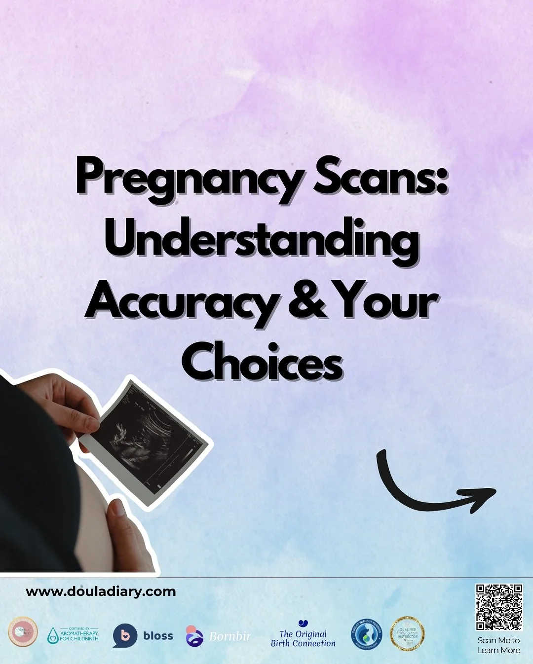 Pregnancy scans are a brilliant tool &mdash; but they&rsquo;re not 100% accurate. 📷✨

📊 Late-pregnancy weight estimates can be off by up to 20% (&plusmn;1lb for a 7lb baby).
📅 Early dating scans can vary by several days.
And a &ldquo;big&rdquo; or