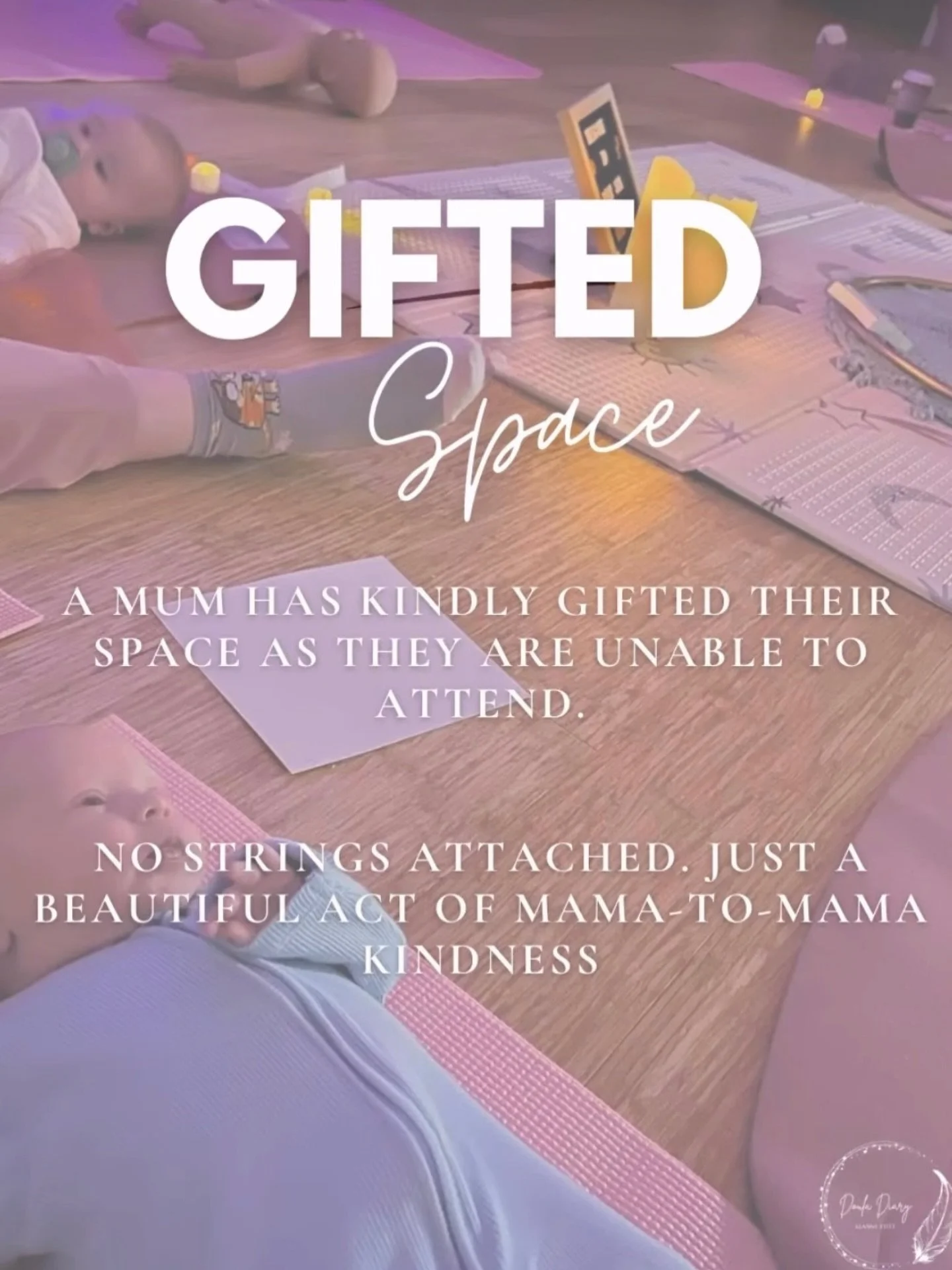 ✨ Gifted Space ✨

Tomorrow Baby Yoga 10-10:45am @swarthmoorhall 
A mum has lovingly passed on her space because she&rsquo;s unable to attend, no strings attached, just mama-to-mama kindness.

This is what community looks like. Held, supported, and sh