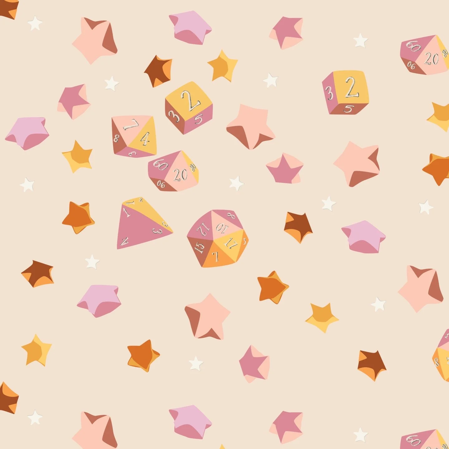 I&rsquo;ve been working on some DnD inspired patterns. I think it definitely made my sister&rsquo;s day! She makes dice for fun and is always begging us to finish a campaign we started a year ago, lol!
#dndcharacterart #dndartwork #surfacepatterncomm