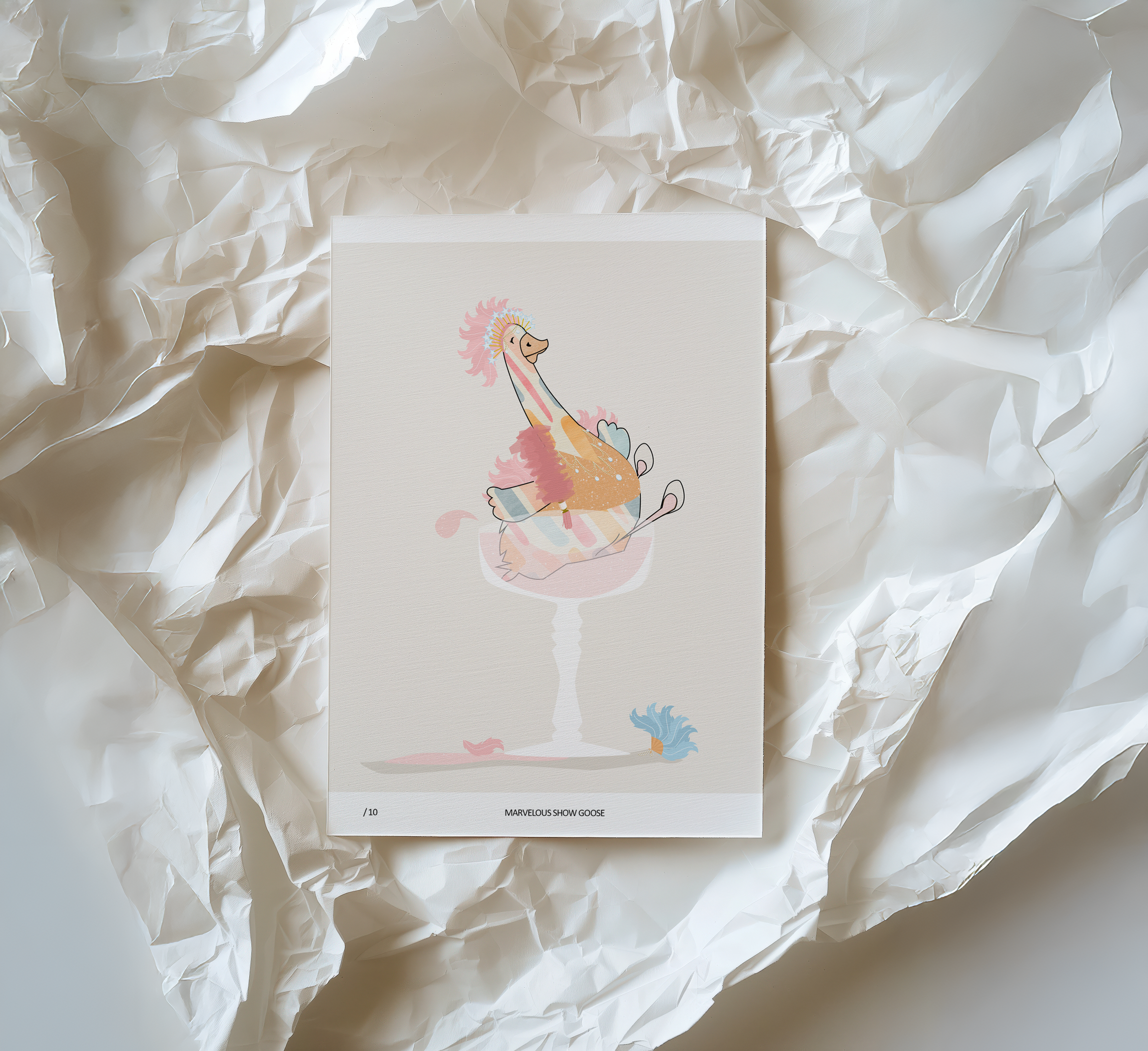 Marvelous Show Goose 11" x 14"