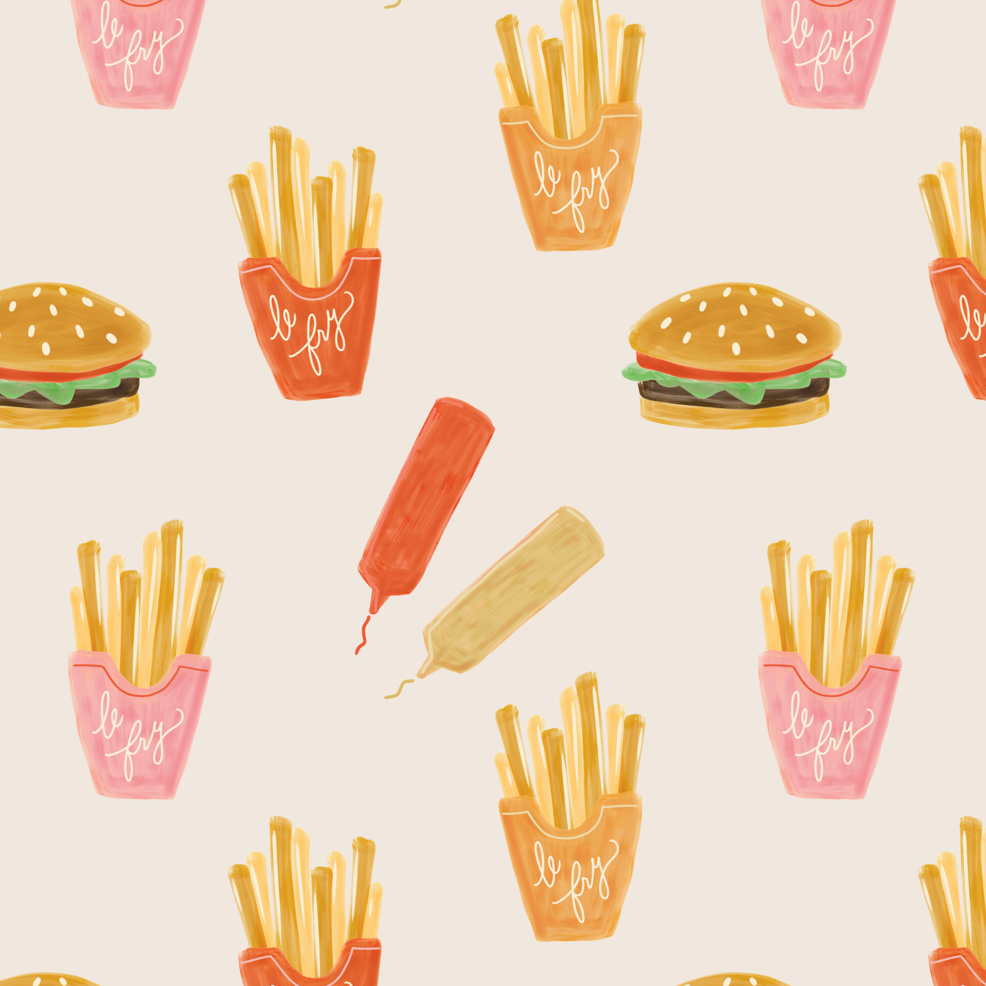 Fast food cream pattern.png