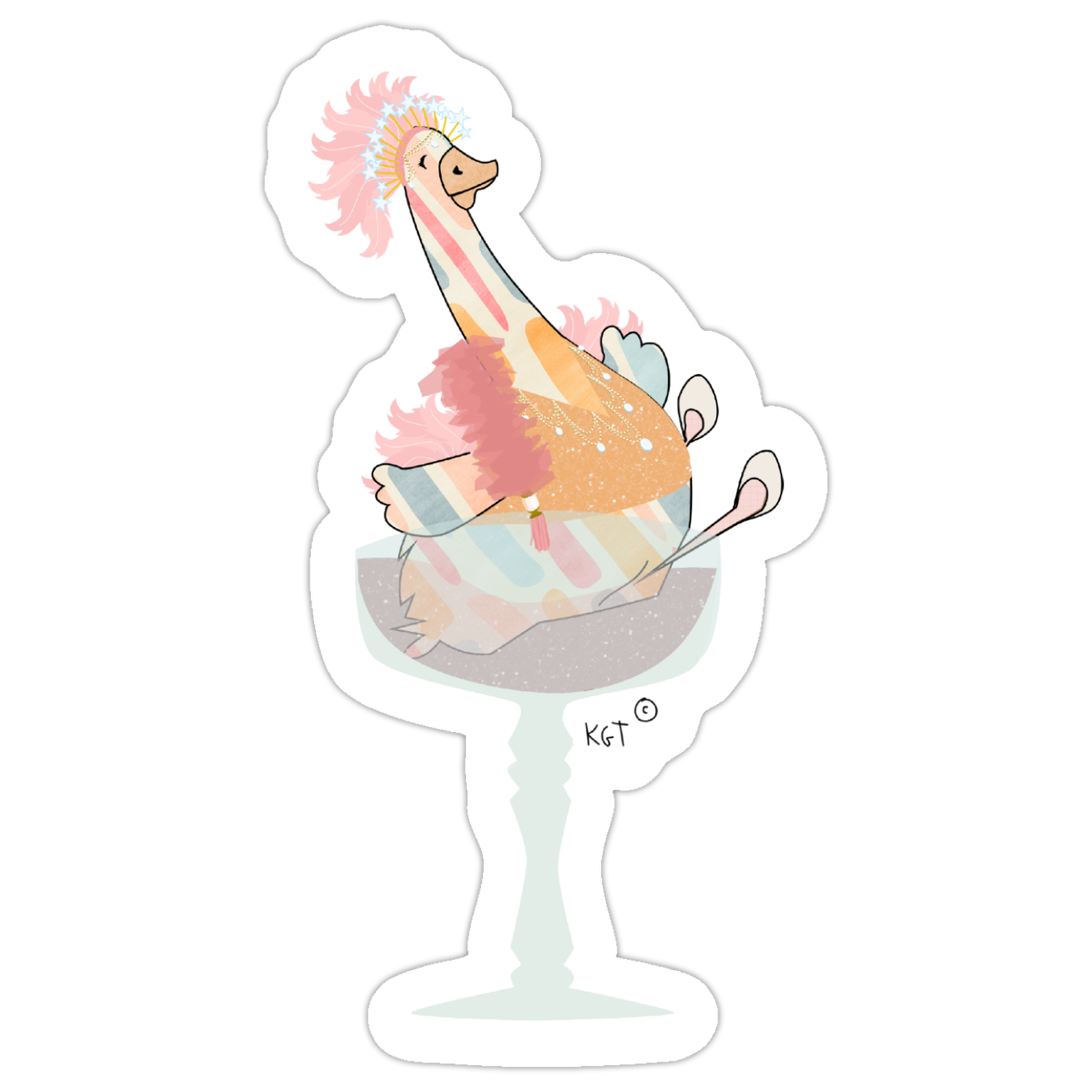Marvelous Show Goose Sticker