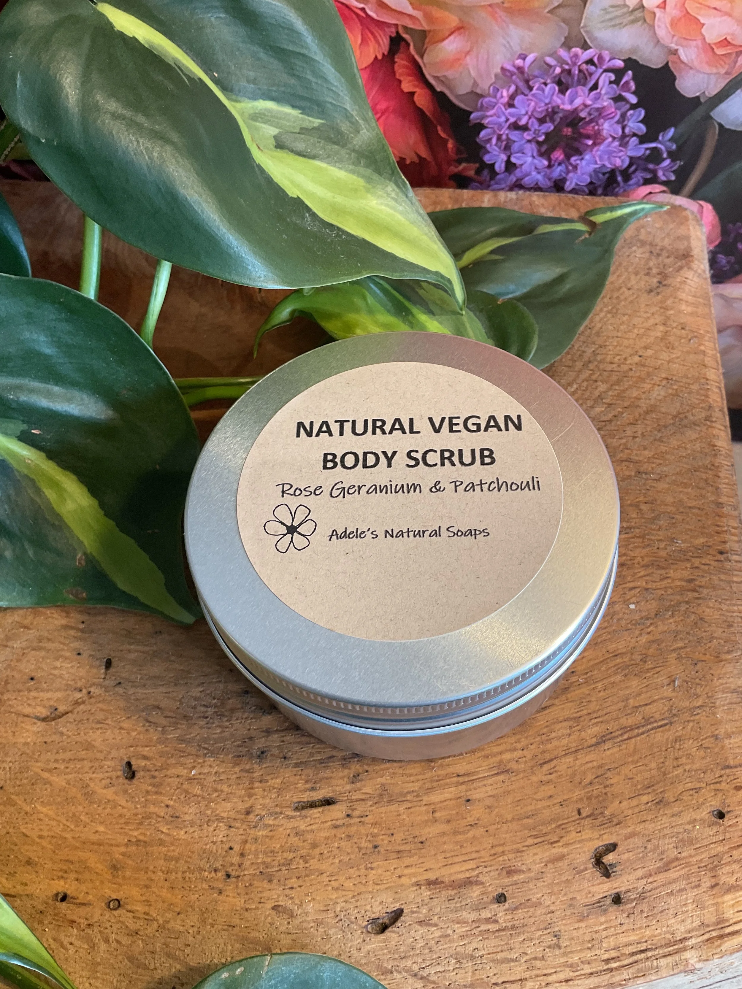 Rose Geranium and Patchouli Body Scrub