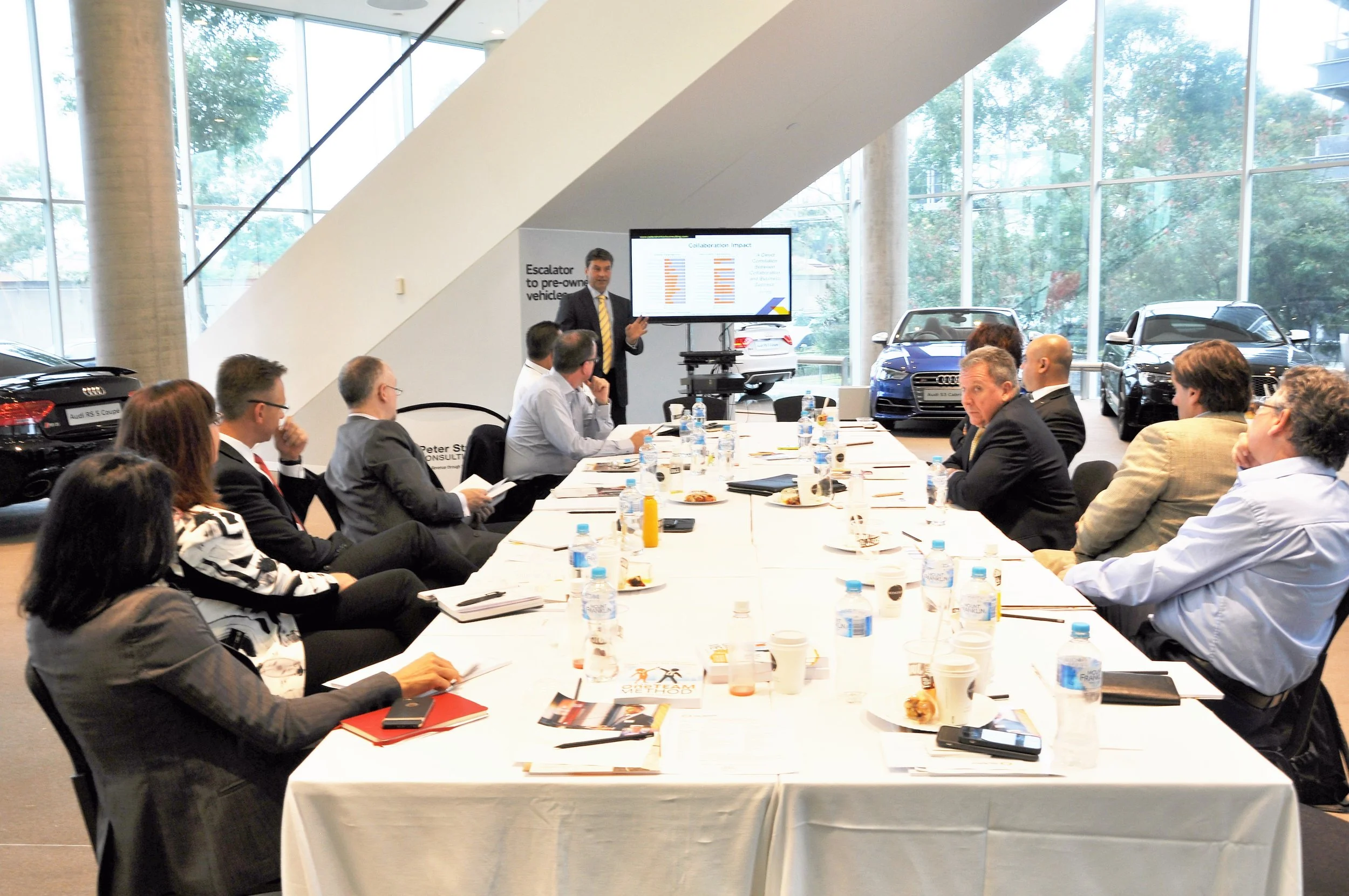Peter Strohkorb guiding a board room