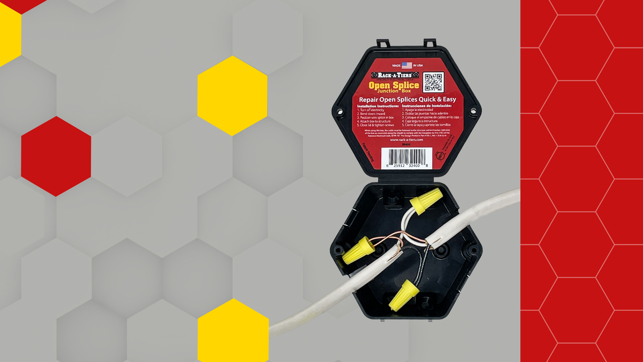 Open Splice Junction Box HOME UL Listed Repair Open Splices