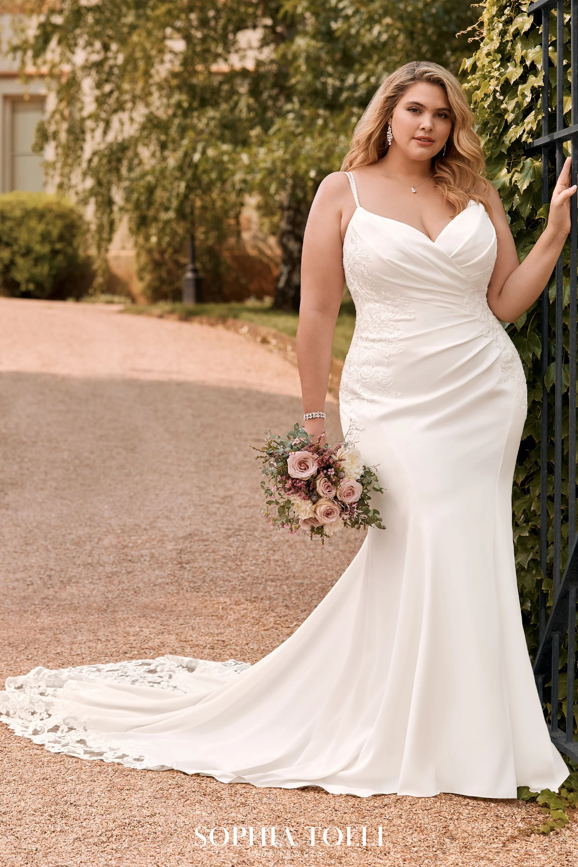 AmyLynn - Sophia Tolli, Size 18, $1,399, Ivory