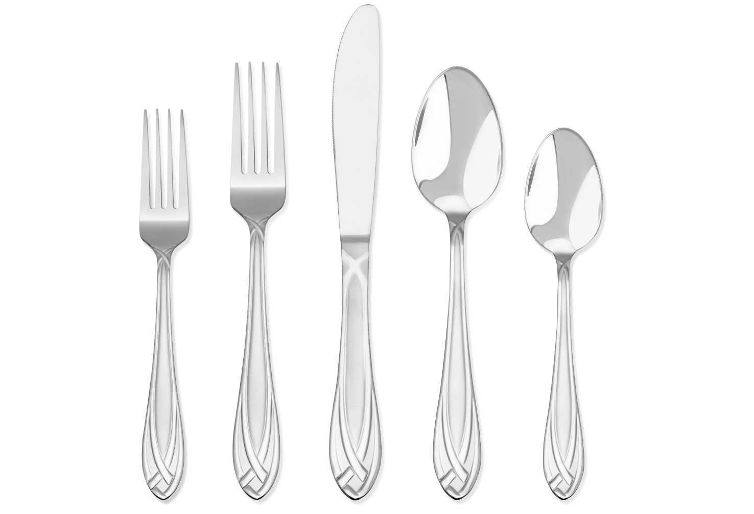 Frosted Silver Flatware  
Inventory 200   
$1 per utensil 