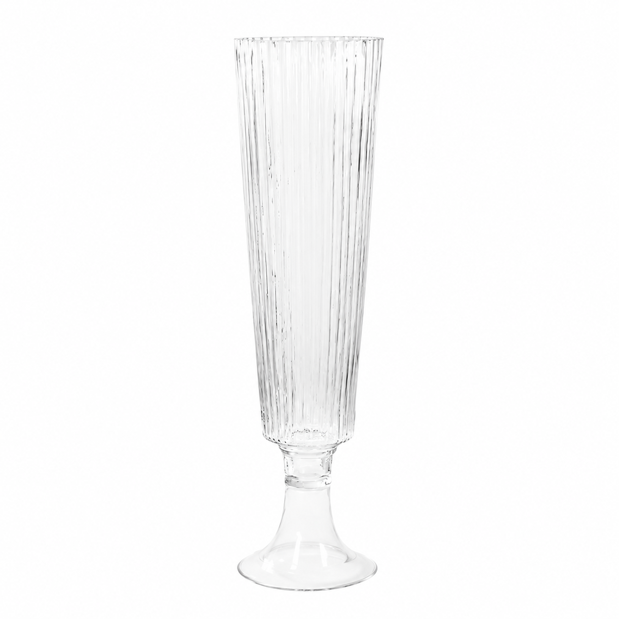 Ribbed Trumpet Vase 32"  
Inventory 8  
$25 Each 