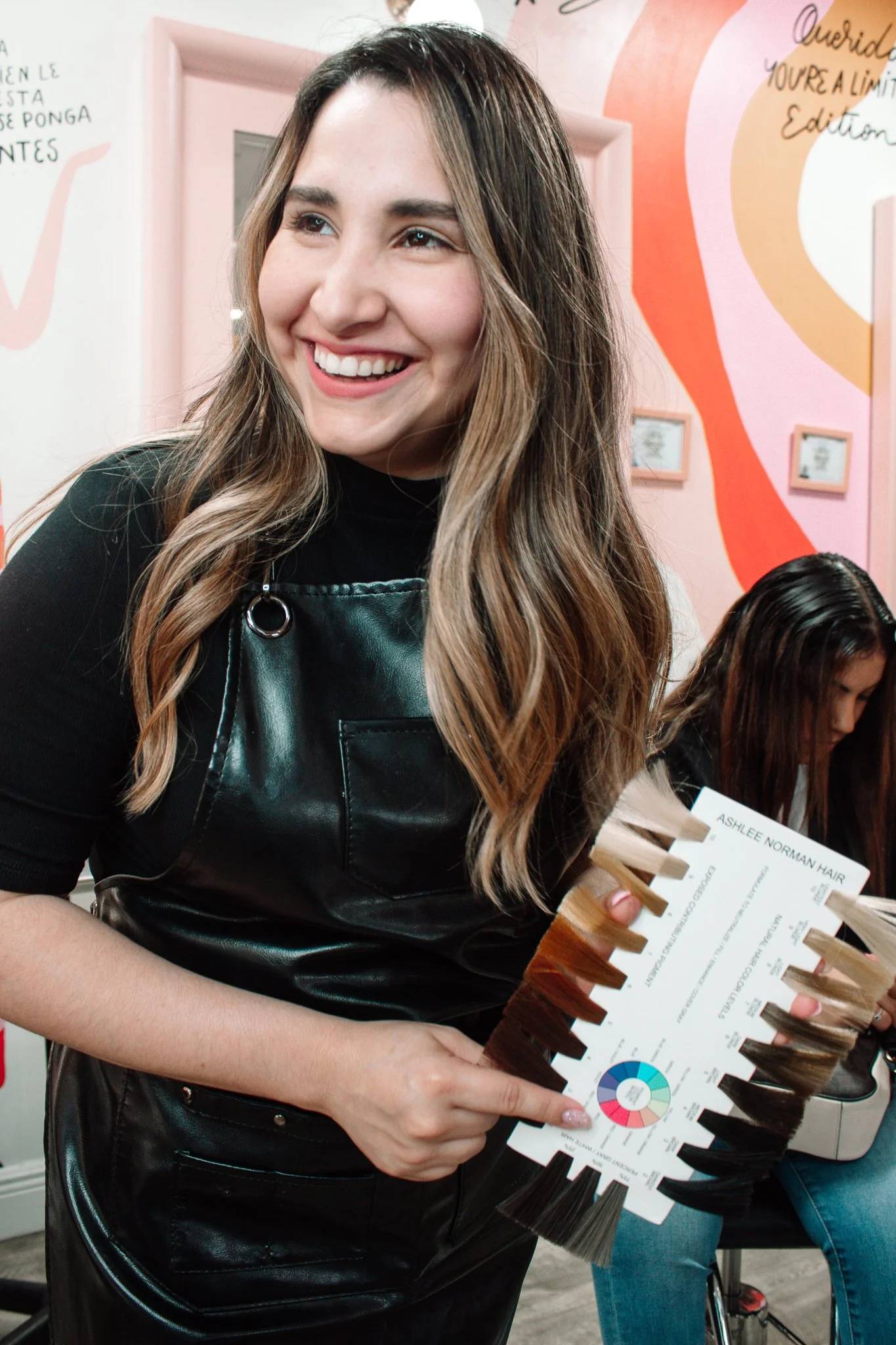Maria Briceno hairstylist educator teaching future beauty professionals in Florida