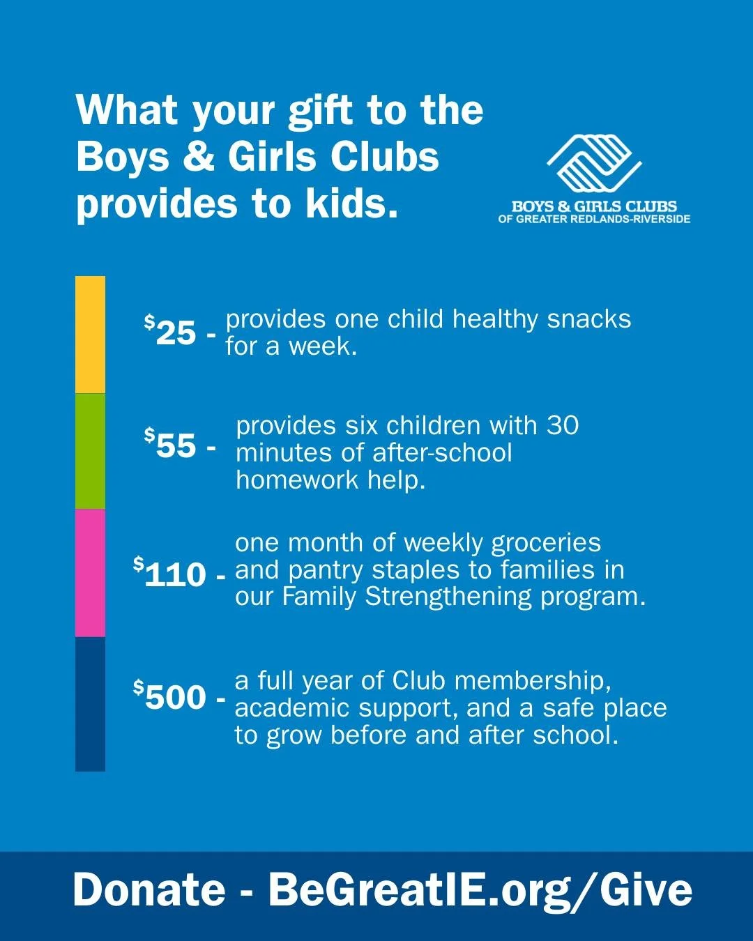 ✨ A new year is here&mdash;and your impact continues in 2026! ✨

As we kick off the year, your support helps ensure kids in our community start 2026 with the resources, opportunities, and encouragement they need to thrive. Because of donors like you,