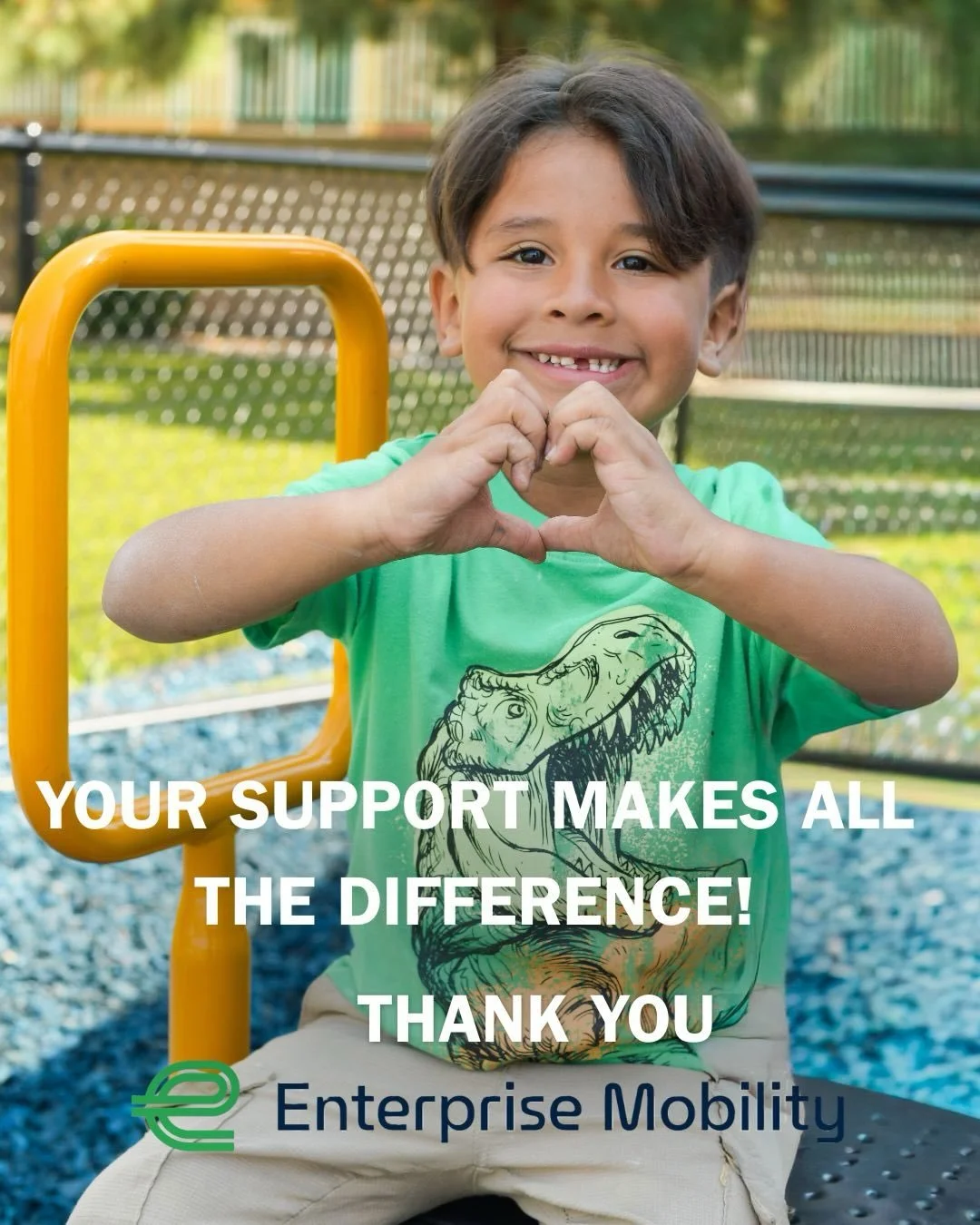 Because of partners like Enterprise Mobility, we can create a safe places, provide mentorship, and help kids discover their potential! Thank you! 🩵💙