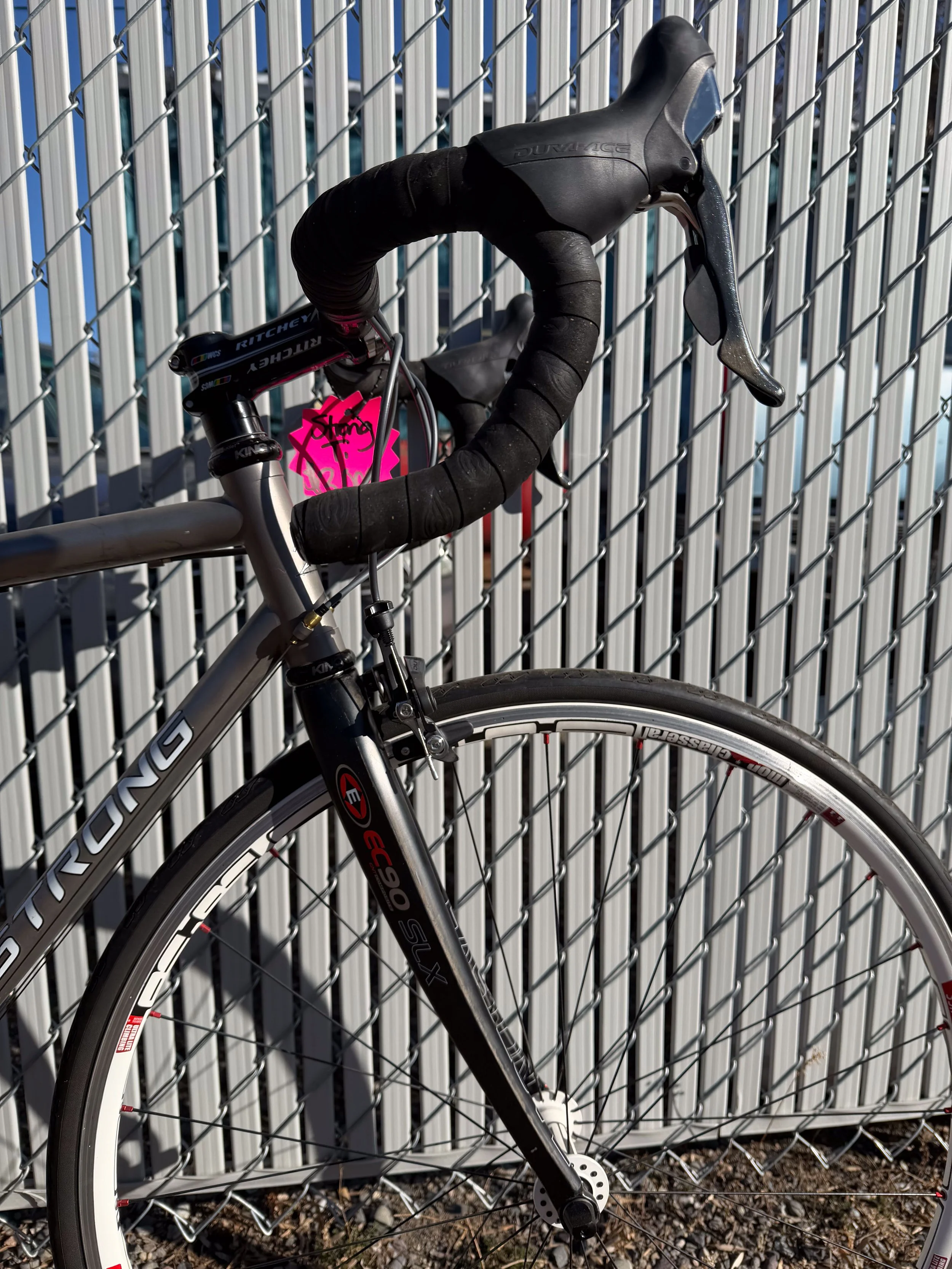 Photo of a Carl Strong 49cm titanium road bike for sale.