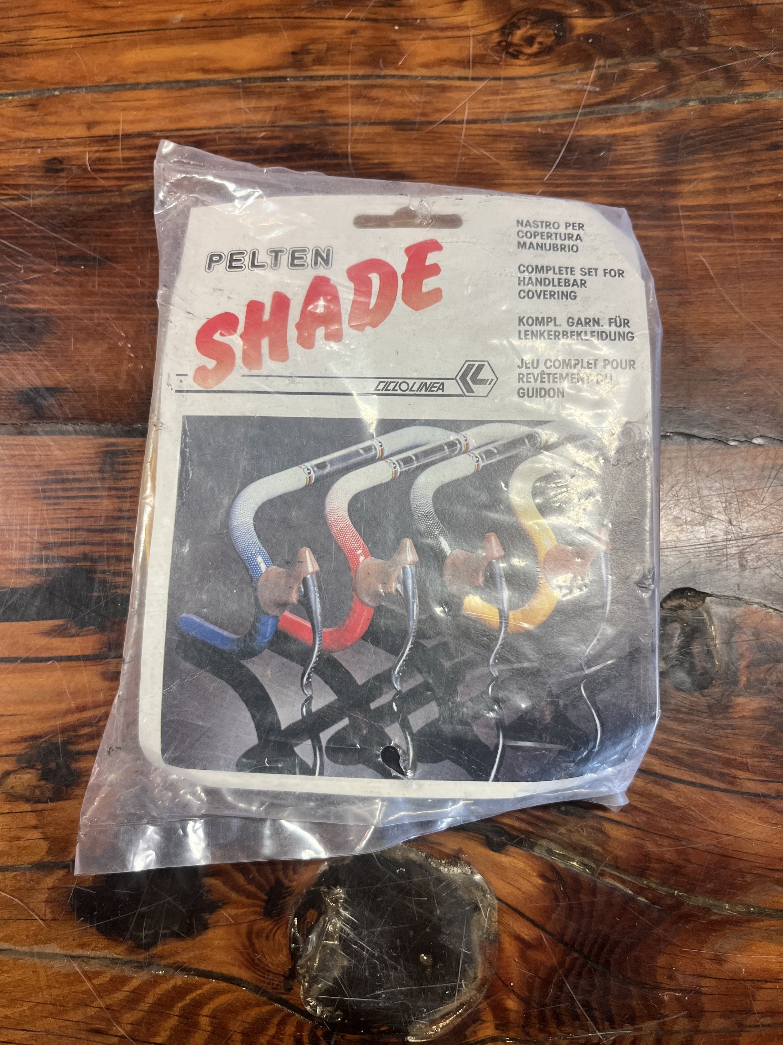 Photo of NOS Ciclolinea Pelten Shade vintage bar tape for sale.