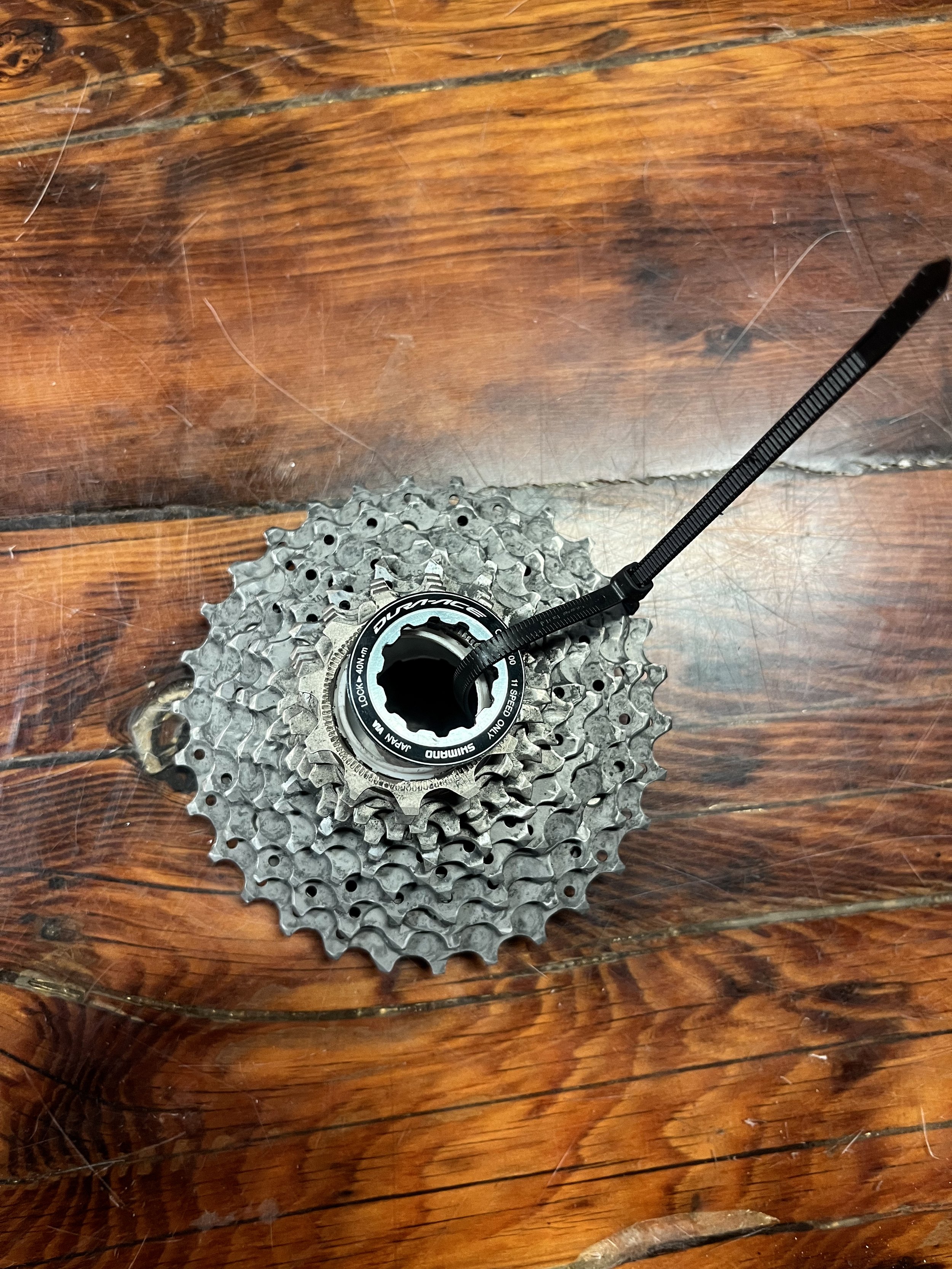 Photo of a used Shimano Dura-Ace 11 speed cassette for sale.