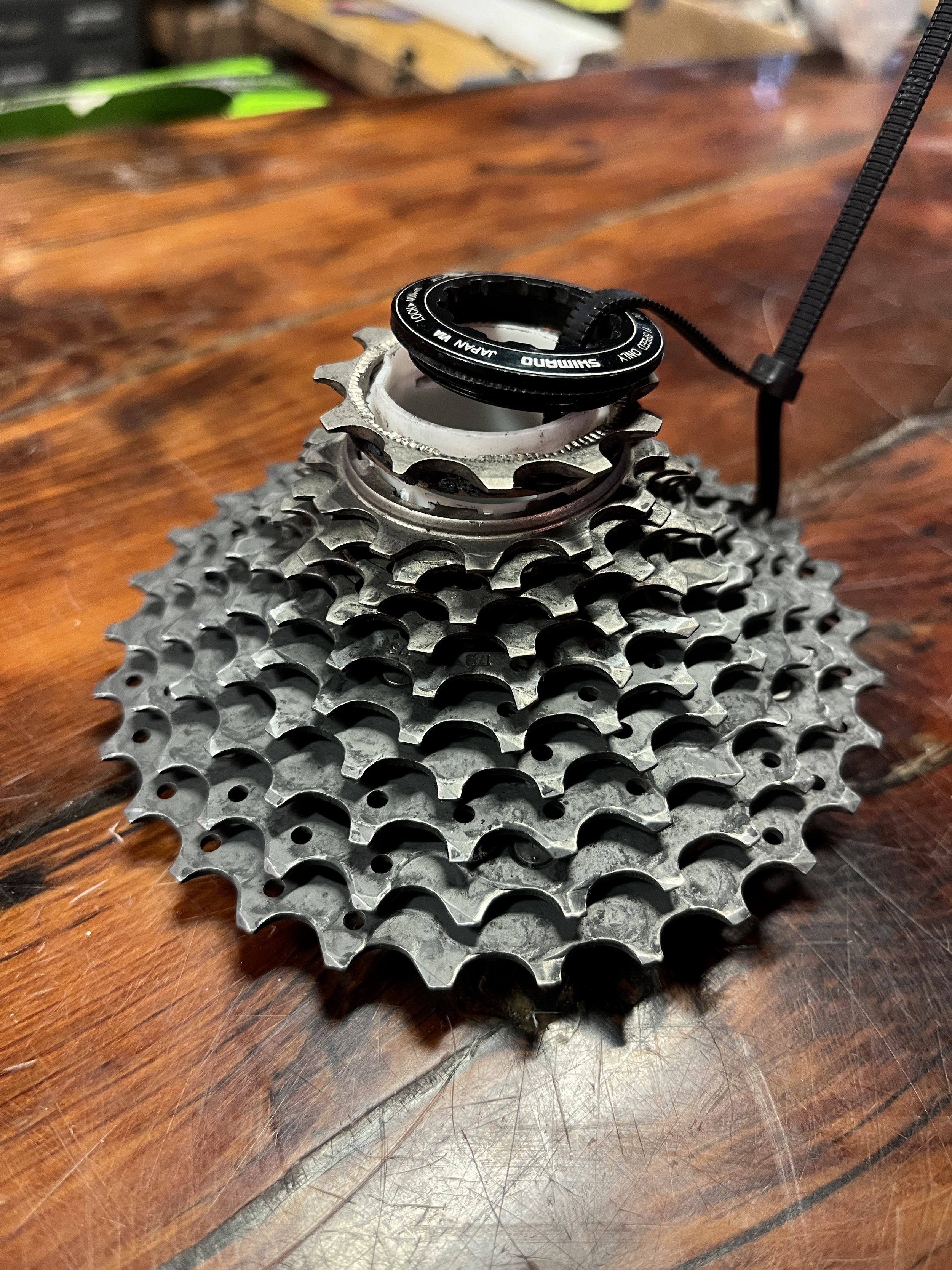 Photo of a used Shimano Dura-Ace 11 speed cassette for sale.