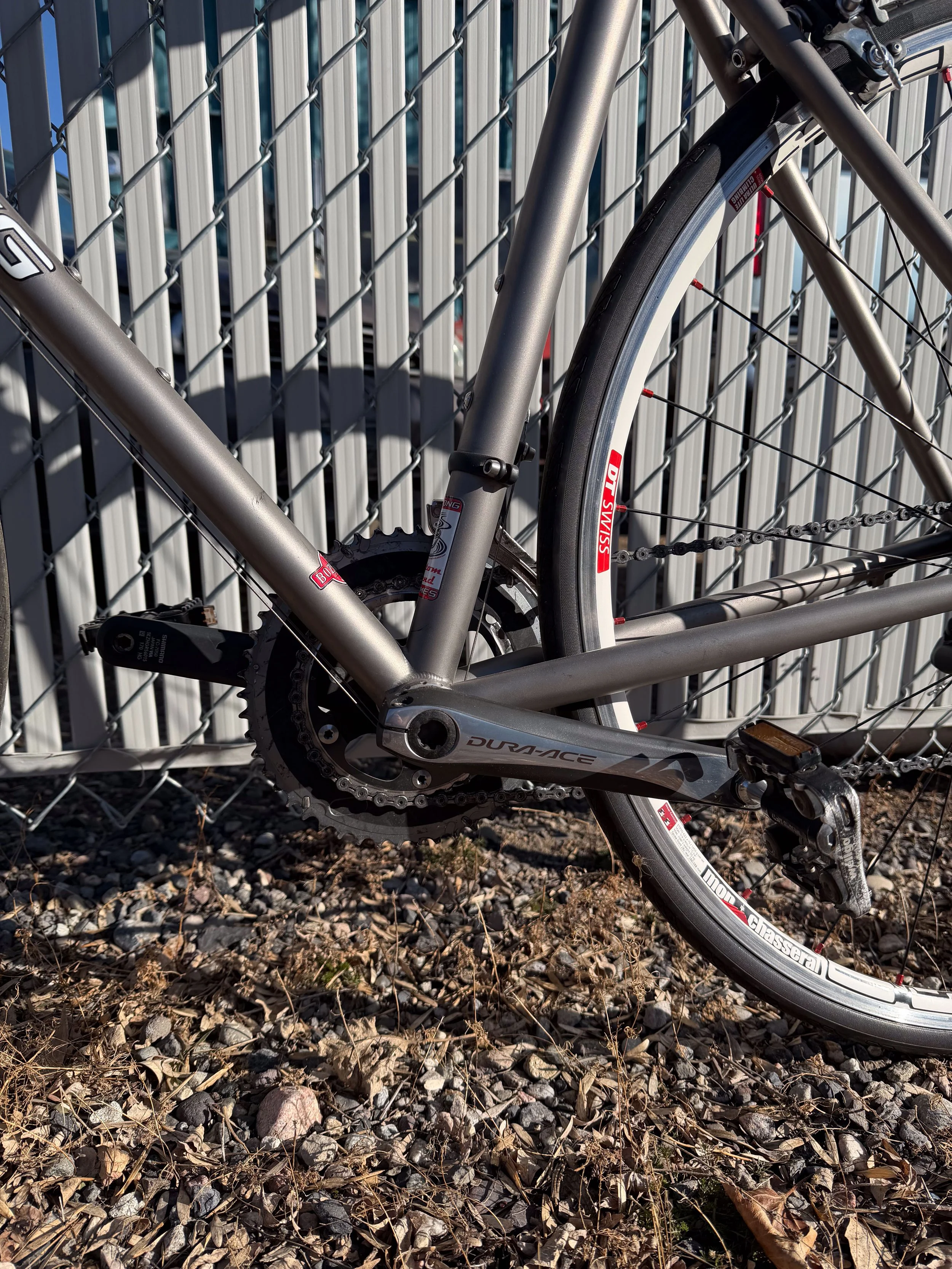 Photo of a Carl Strong 49cm titanium road bike for sale.