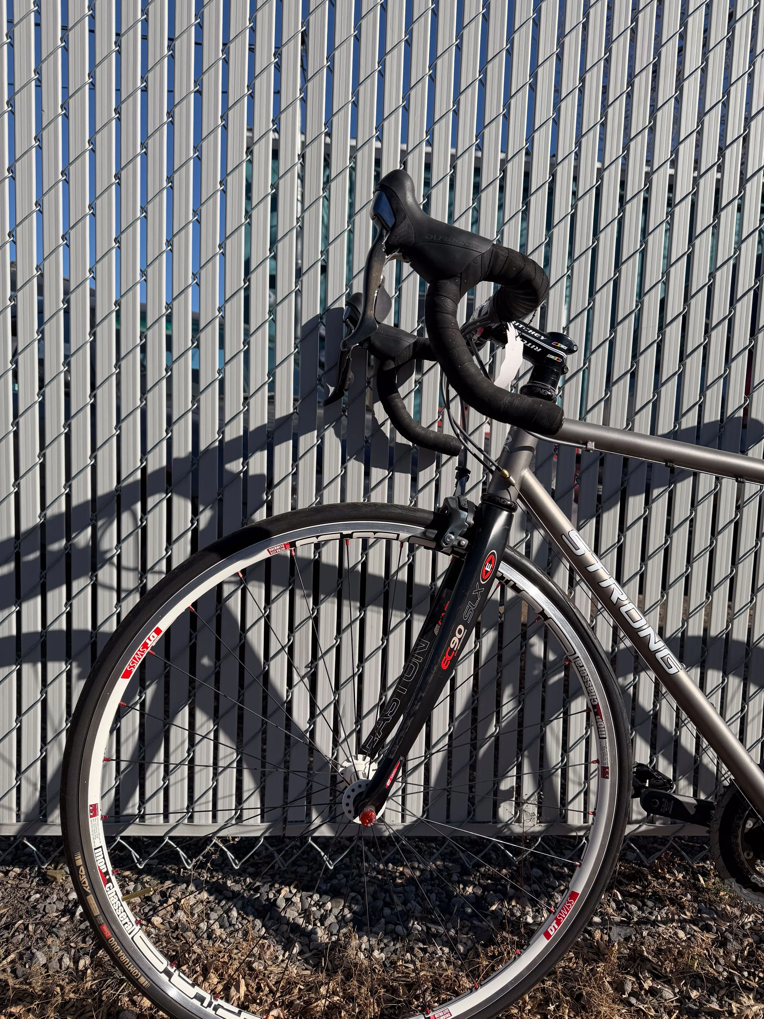 Photo of a Carl Strong 49cm titanium road bike for sale.