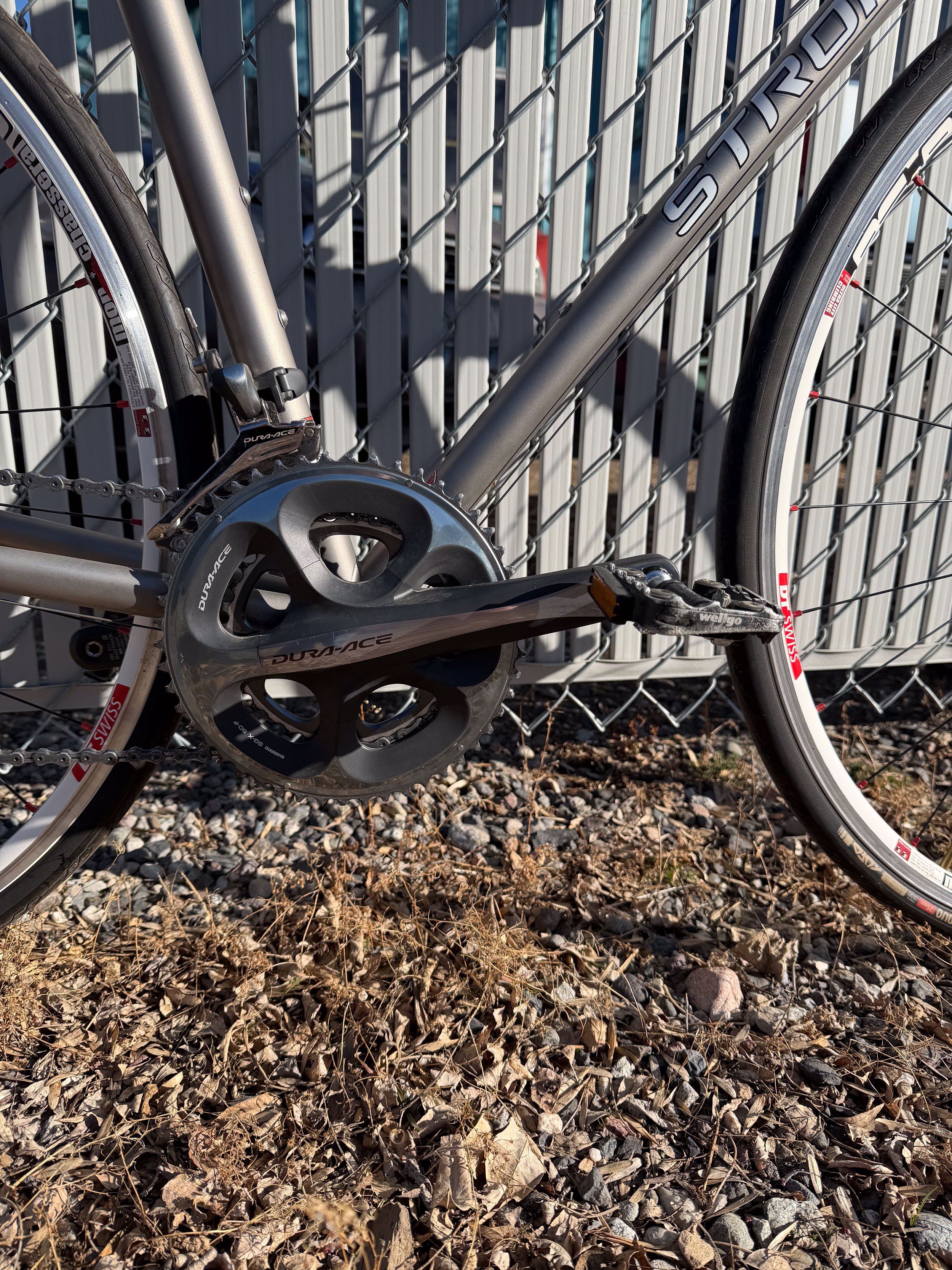 Photo of a Carl Strong 49cm titanium road bike for sale.
