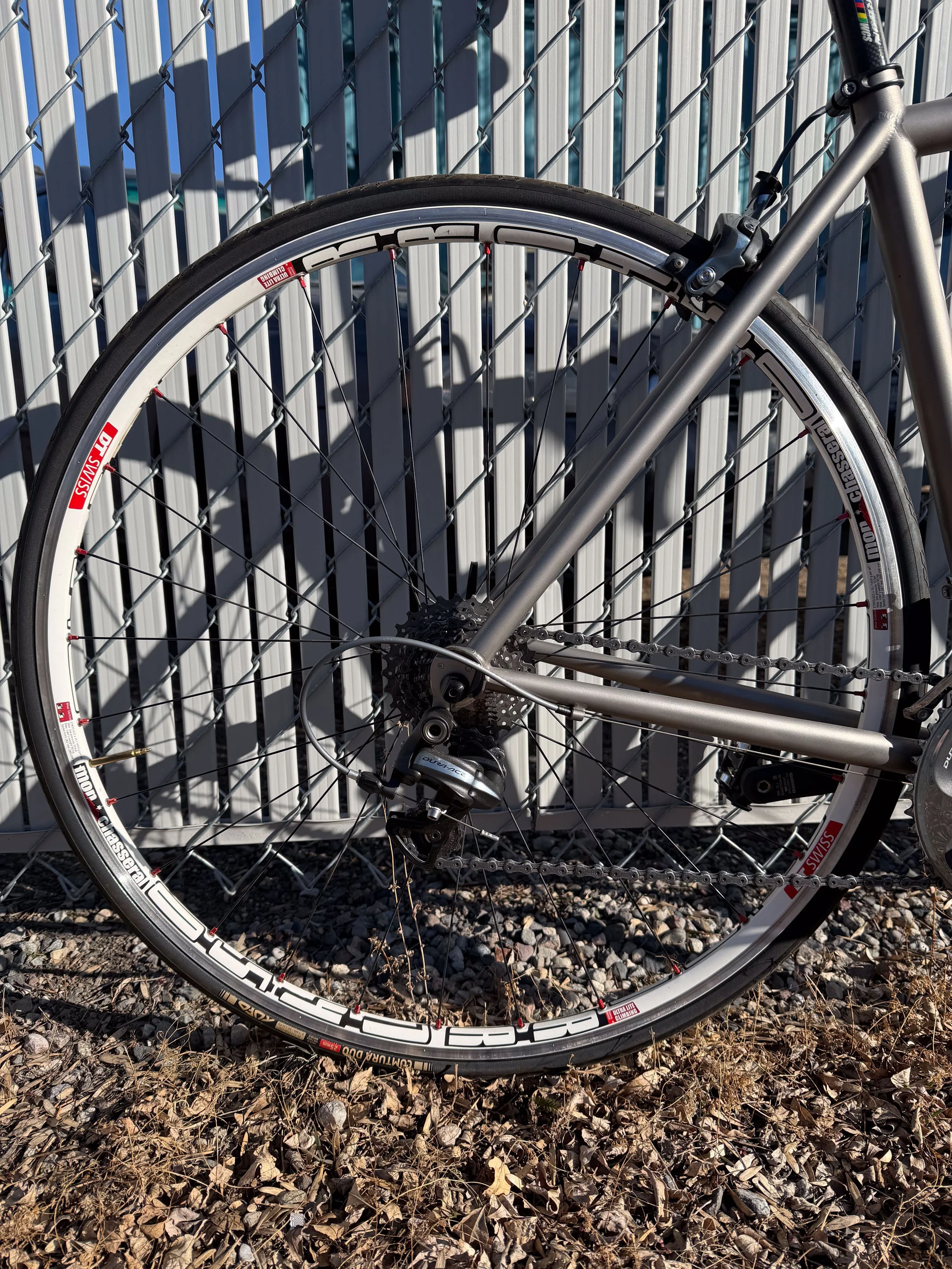 Photo of a Carl Strong 49cm titanium road bike for sale.