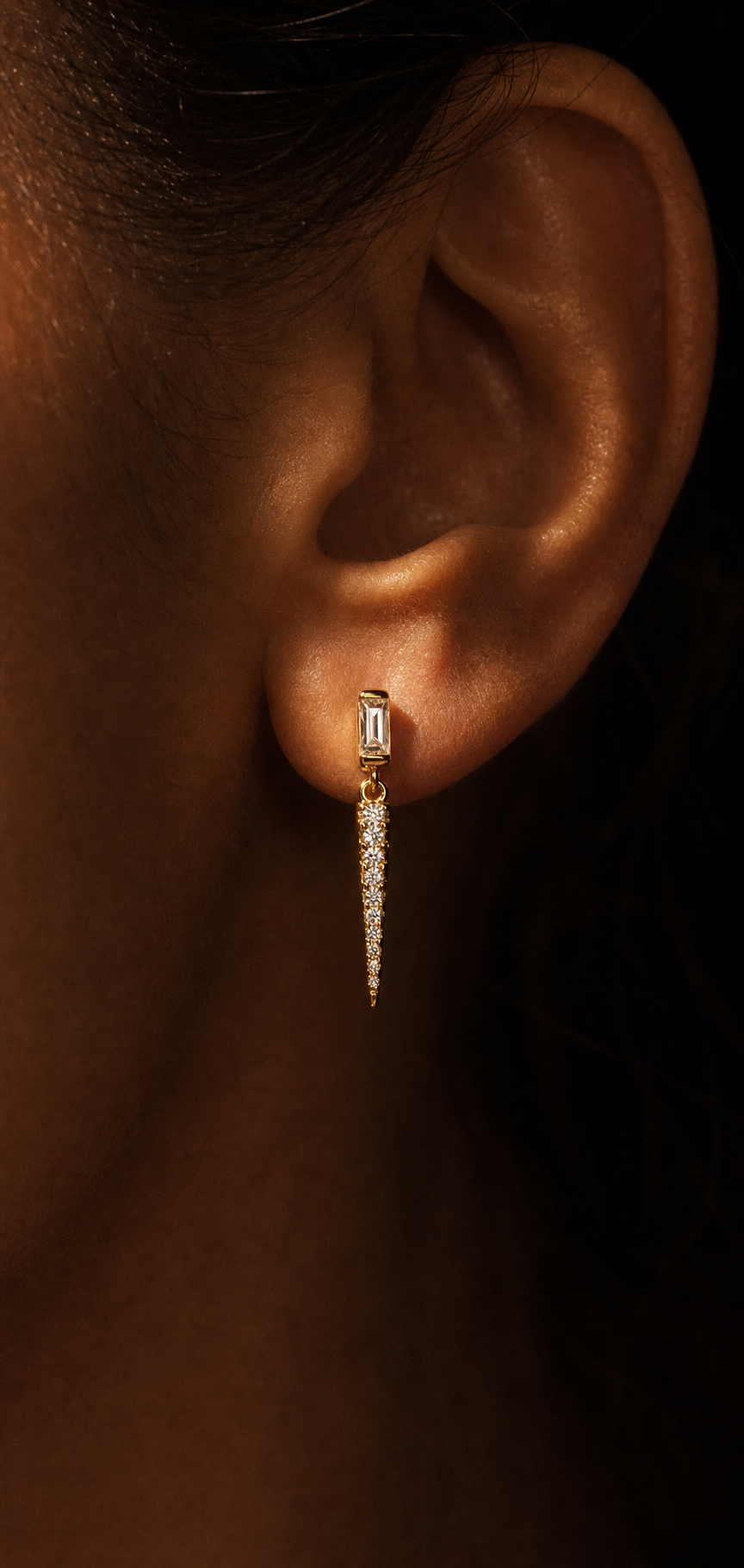 Baguette CZ Spike Earrings.3.PNG