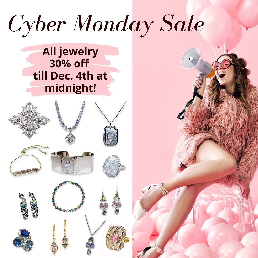 Cyber Monday sparkle! 

 Enjoy 30% off your entire purchase with code CYBERMONDAY30. Don&rsquo;t miss out on this limited-time offer. Sale runs through Dec. 4th at midnight.  Link in bio.

#Shimmerbycindy #CyberMonday #tistheseasontoshimmer