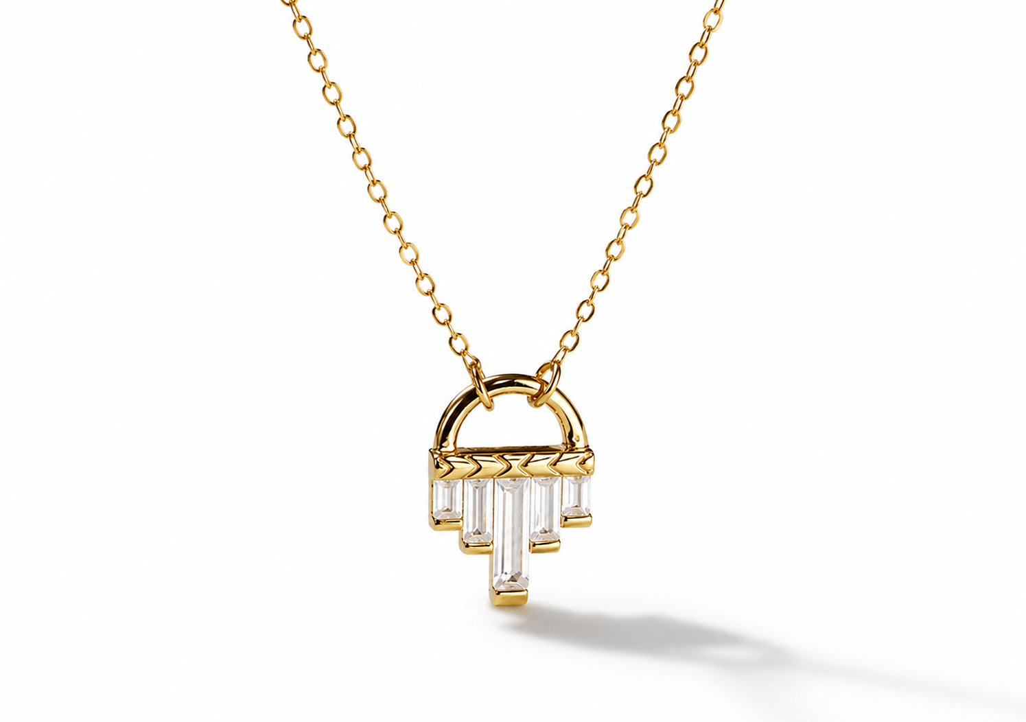 Baguette Art Deco Necklace