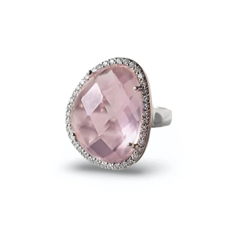 Abstract Halo Cocktail Ring