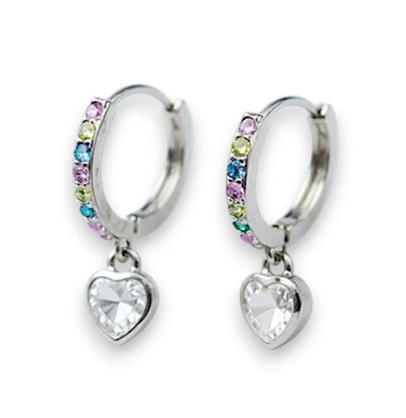 Heart Huggie Earrings