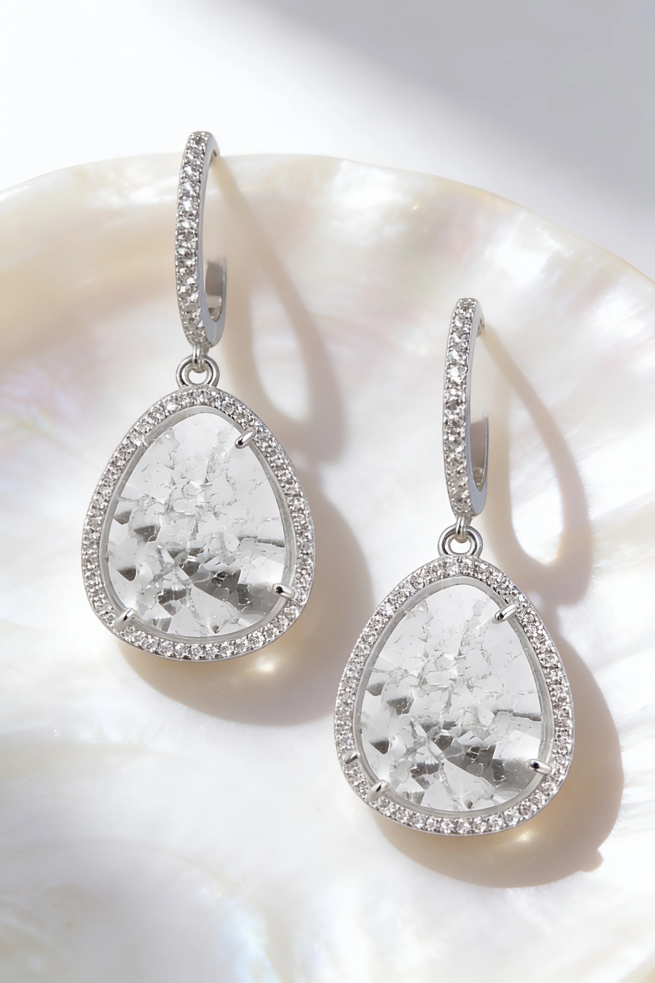 Abstract Halo Earrings