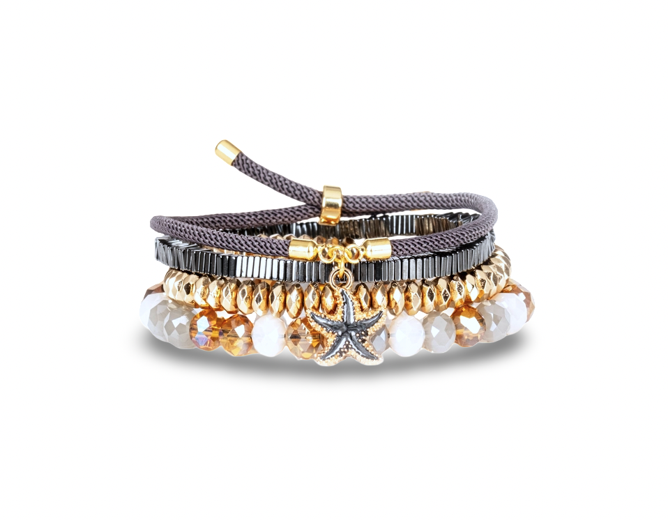 Golden Tide Bracelet Stack
