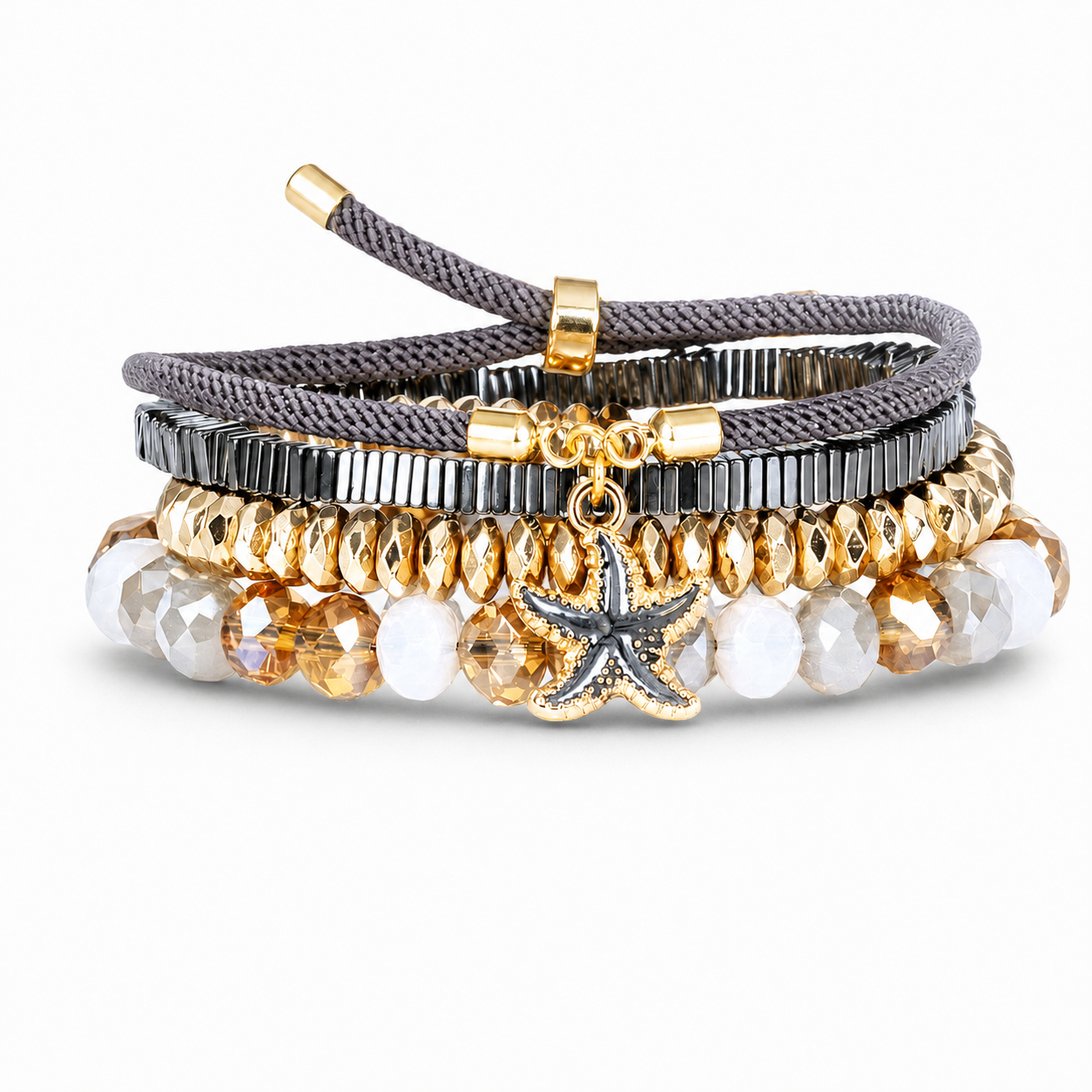 Golden Tide Bracelet Stack