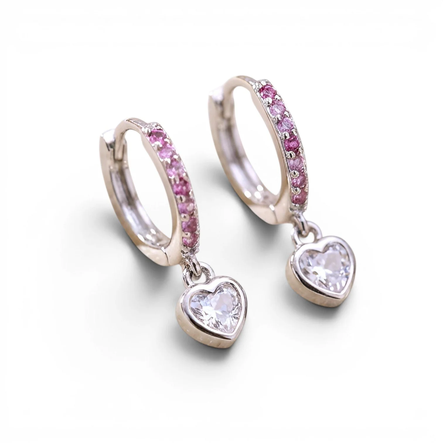 Heart Huggie Earrings