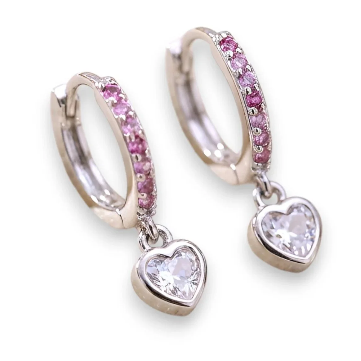 Heart Huggie Earrings