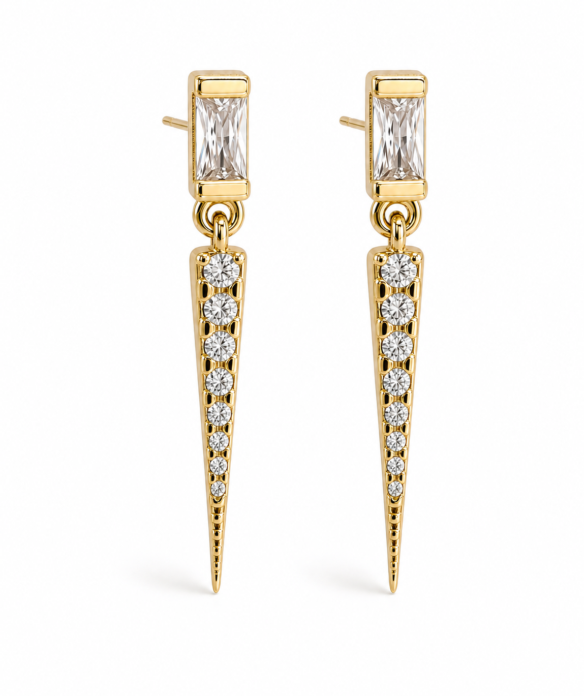 Baguette Spike Earrings