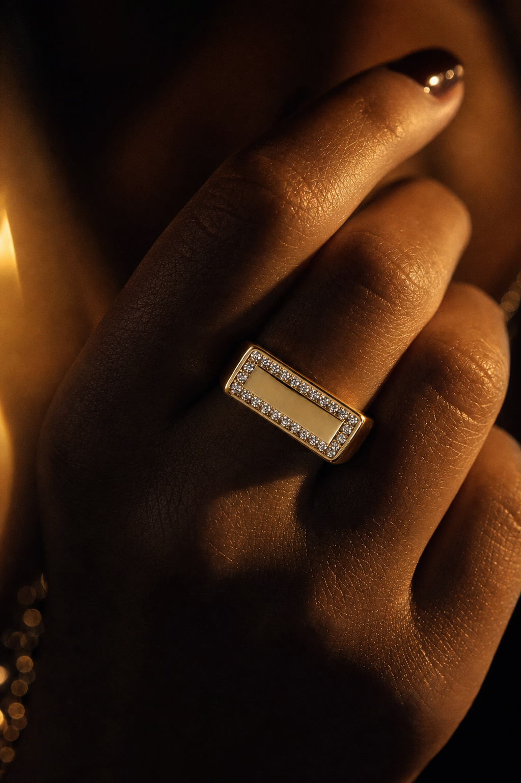 Gold Bar Ring