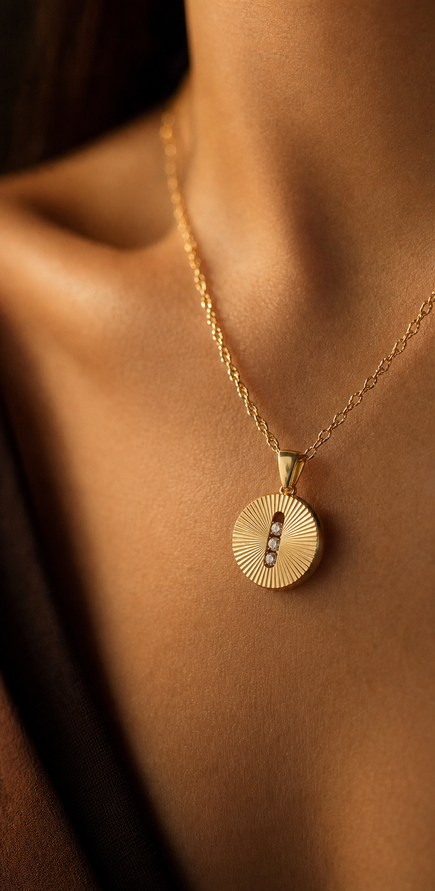 Gold Sunburst Disc Necklace.3.png