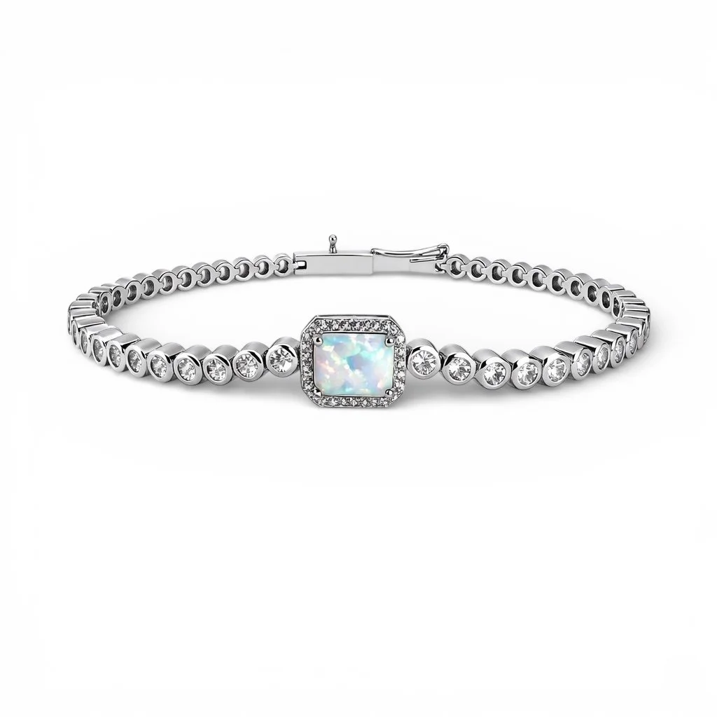 Radiant Opal Tennis Bracelet