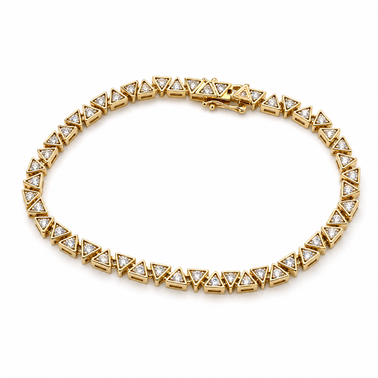 Art Deco Triangle Bracelet
