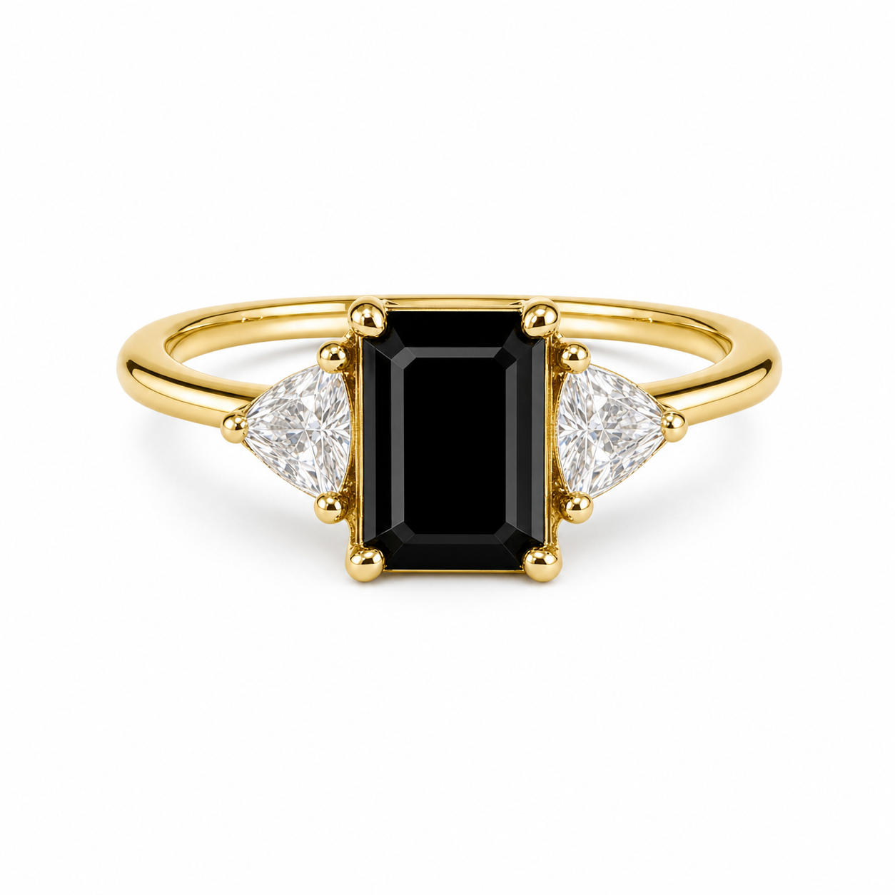 Black Baguette Ring