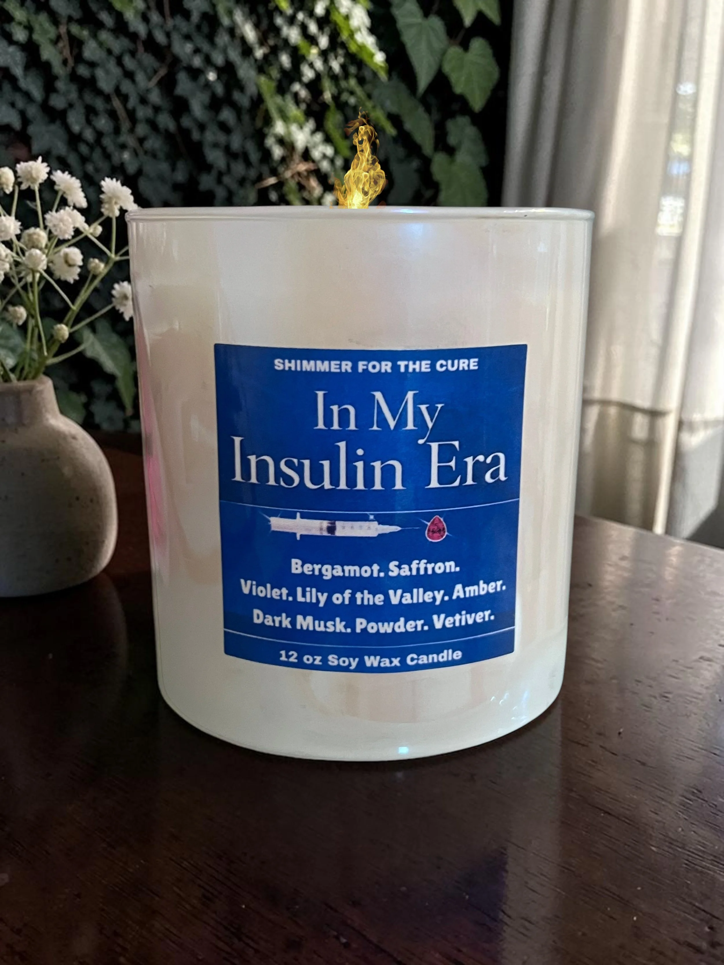 Shimmer For The Cure - In my Insulin Era Candle