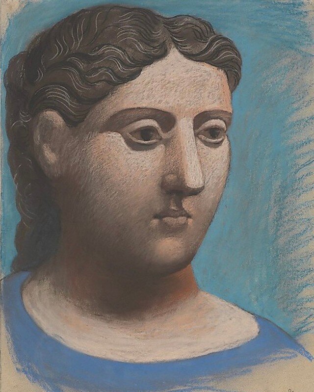 Head of a Woman, 1921, Pablo Picasso​​​​​​​​
​​​​​​​​
​​​​​​​​
#HairHistory #Hairstyle #VintageHair #ArtHistory #TheHairHistorian #Hair